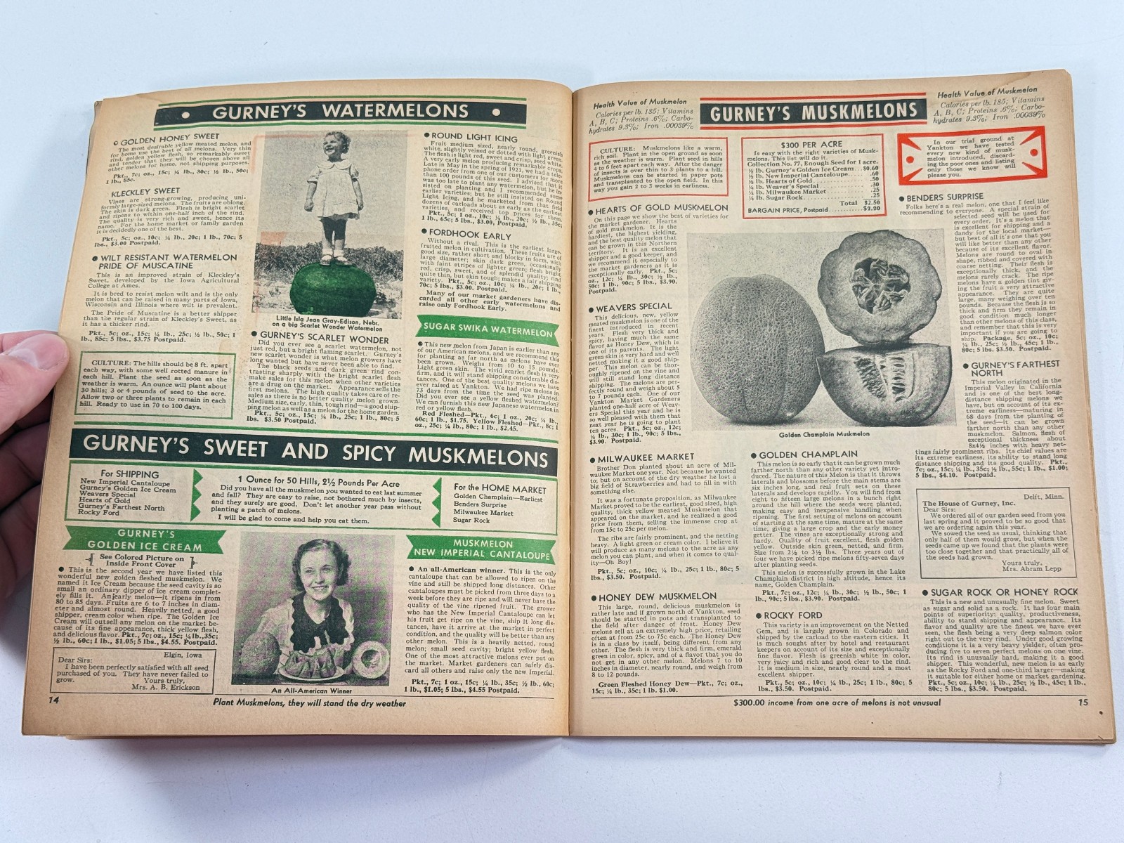 1937 House of Gurney Advertising Catalog Yankton South Dakota SD