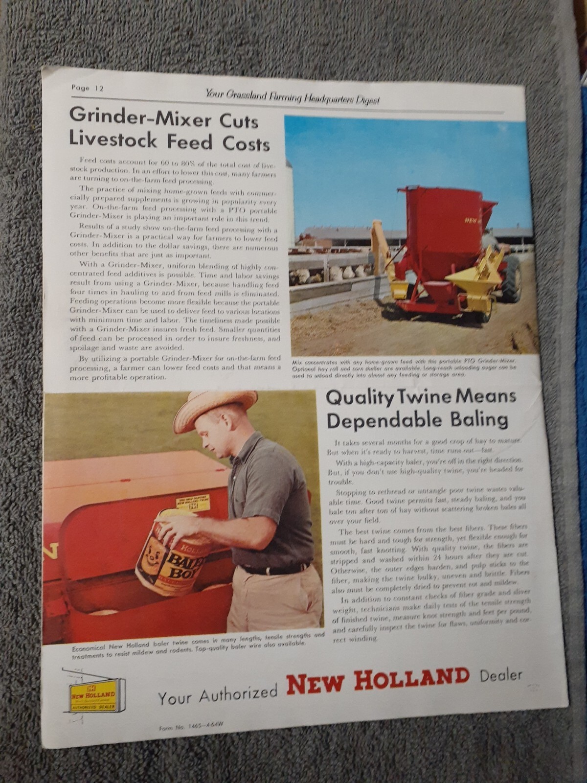 New Holland News 1967, and Buchanan Farm Equipment News 1964-Lot of 2