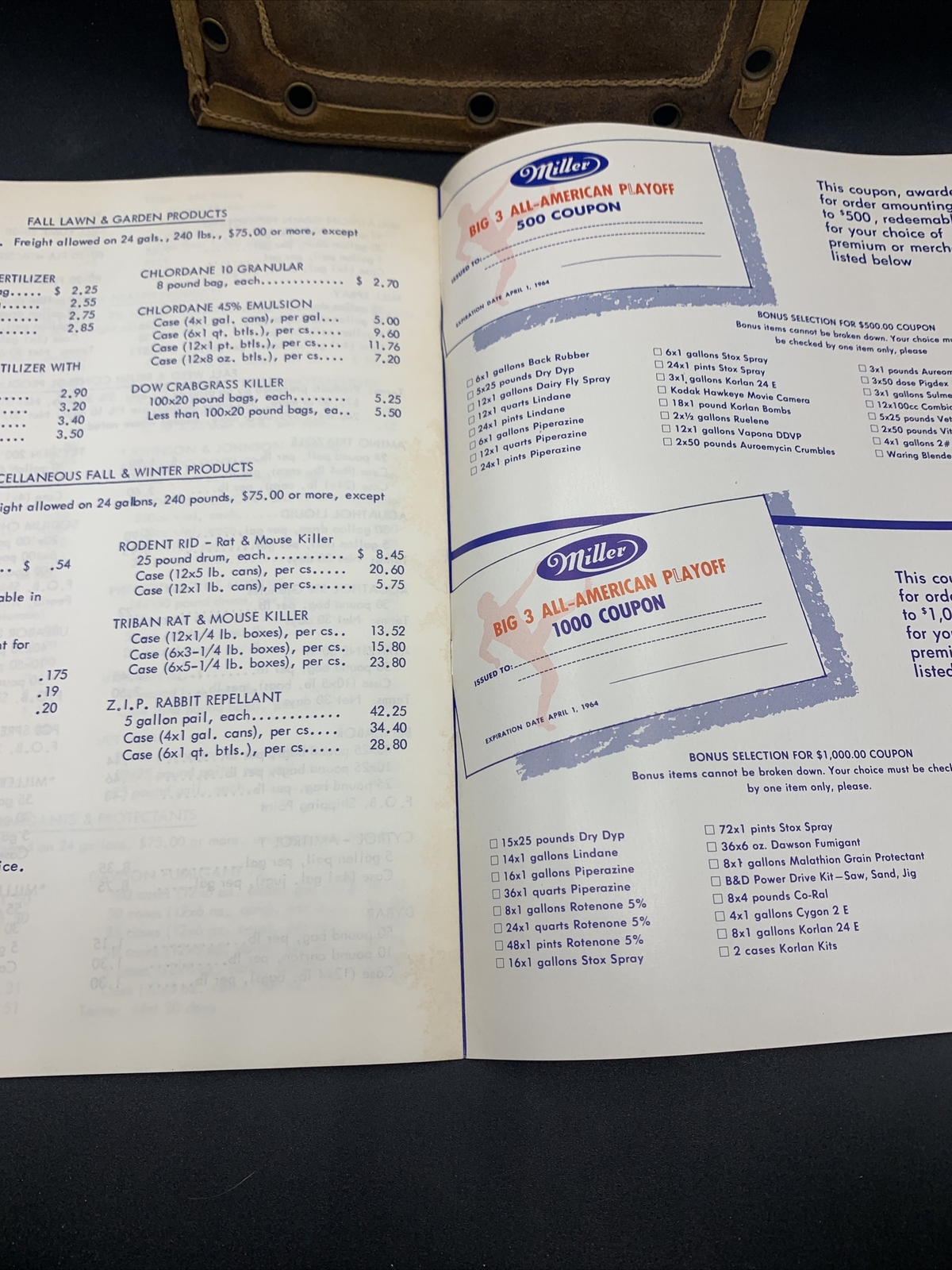 1963 Miller Livestock Chemical Company Promo Book & Original Envelope-Omaha NE