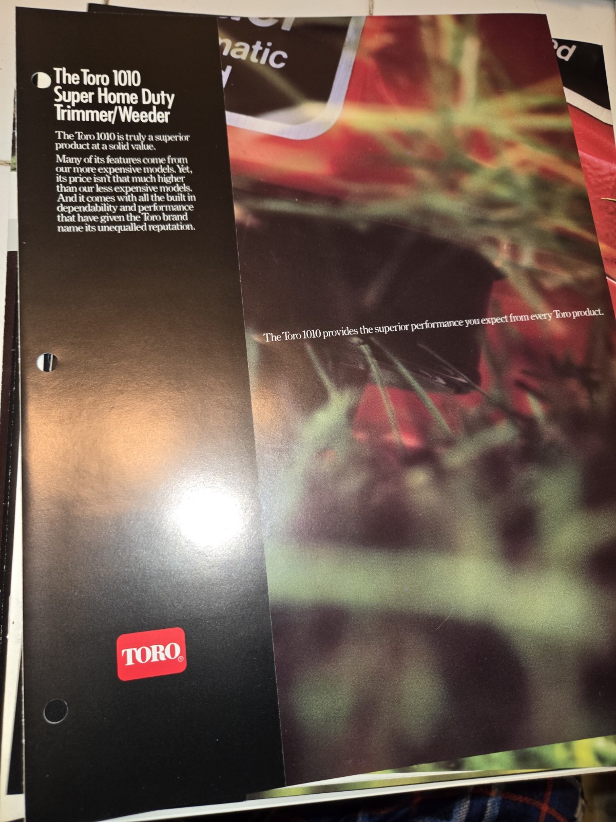 1987 TORO DEALERSHIP ADVERTISING 1987 FULL LINE MOWERS SNOW THROWER TRIMMERS ++