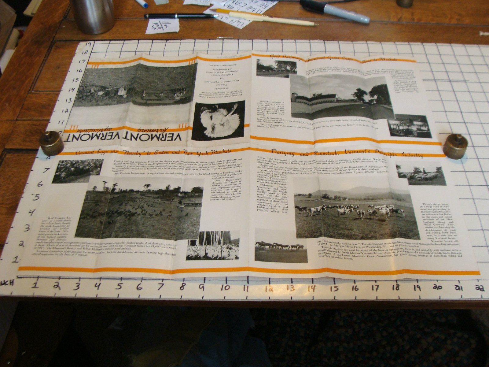 Vintage Paper: VERMONT AGRICULTURE Brochure, no date but 1920’s or 30’s