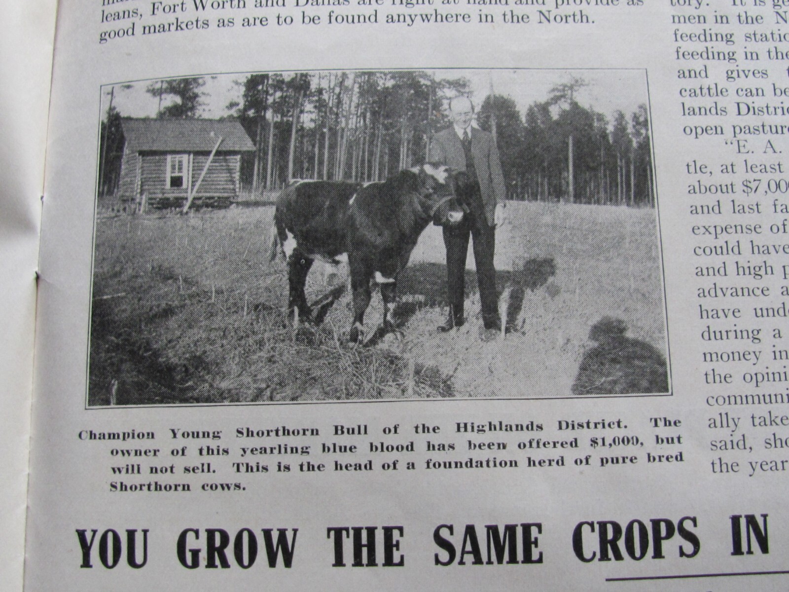 1910’S SALE BROCHURE HIGHLANDS LOUISIANA LAND BY LONG BELL FARM LAND CORP