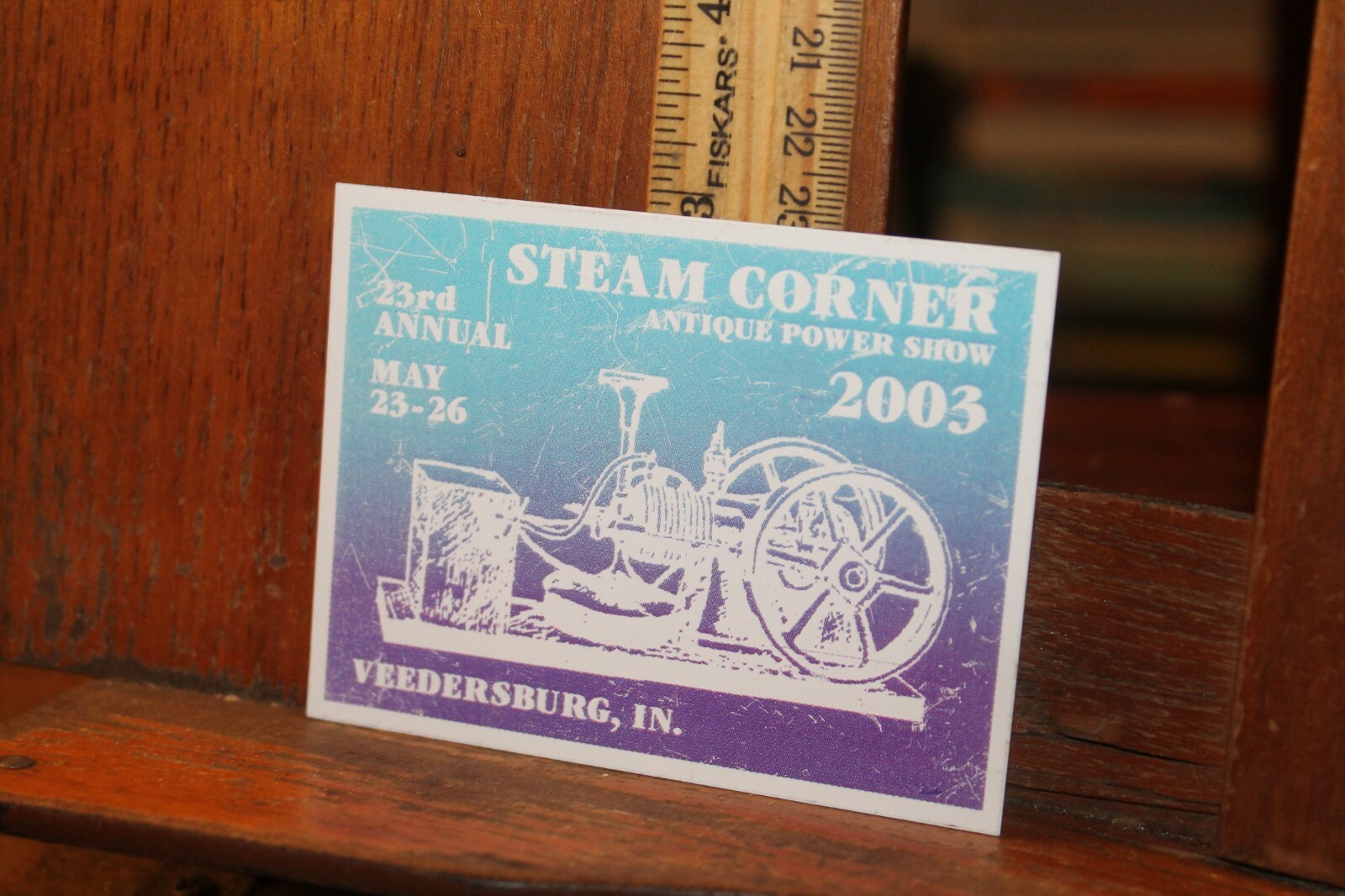 Metal Plate 2003 Steam Corner Antique Power Show Veedersburg Indiana