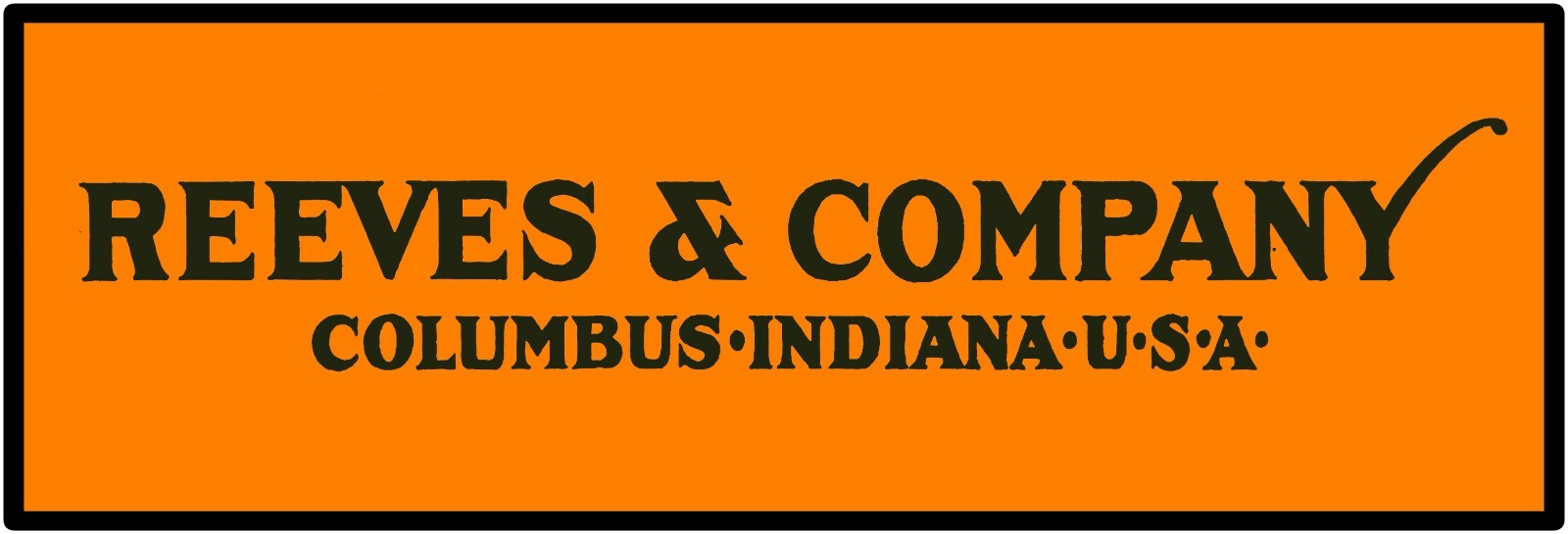 Reeves & Co. Threshing Machines Sign 12″ x 36″ USA STEEL XL Size – 4 POUNDS