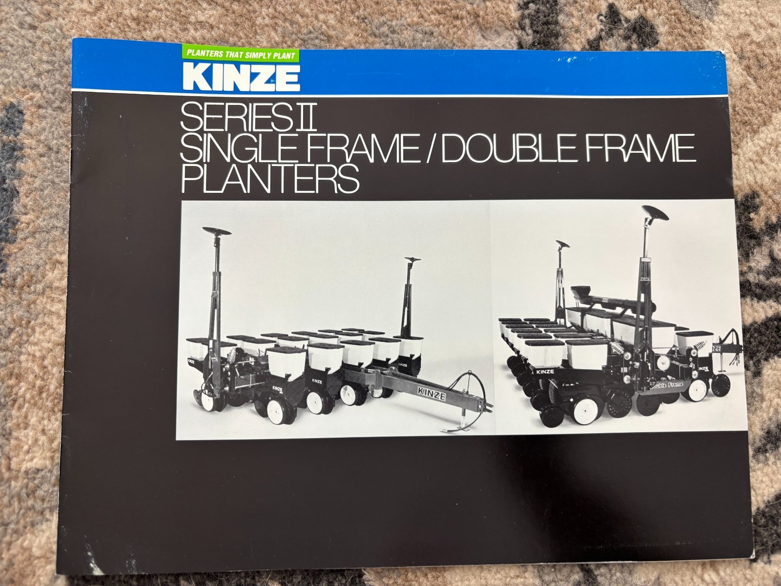 Kinze Series II Single Frame/Double Frame Planters For 1987 Brochure AMIL26