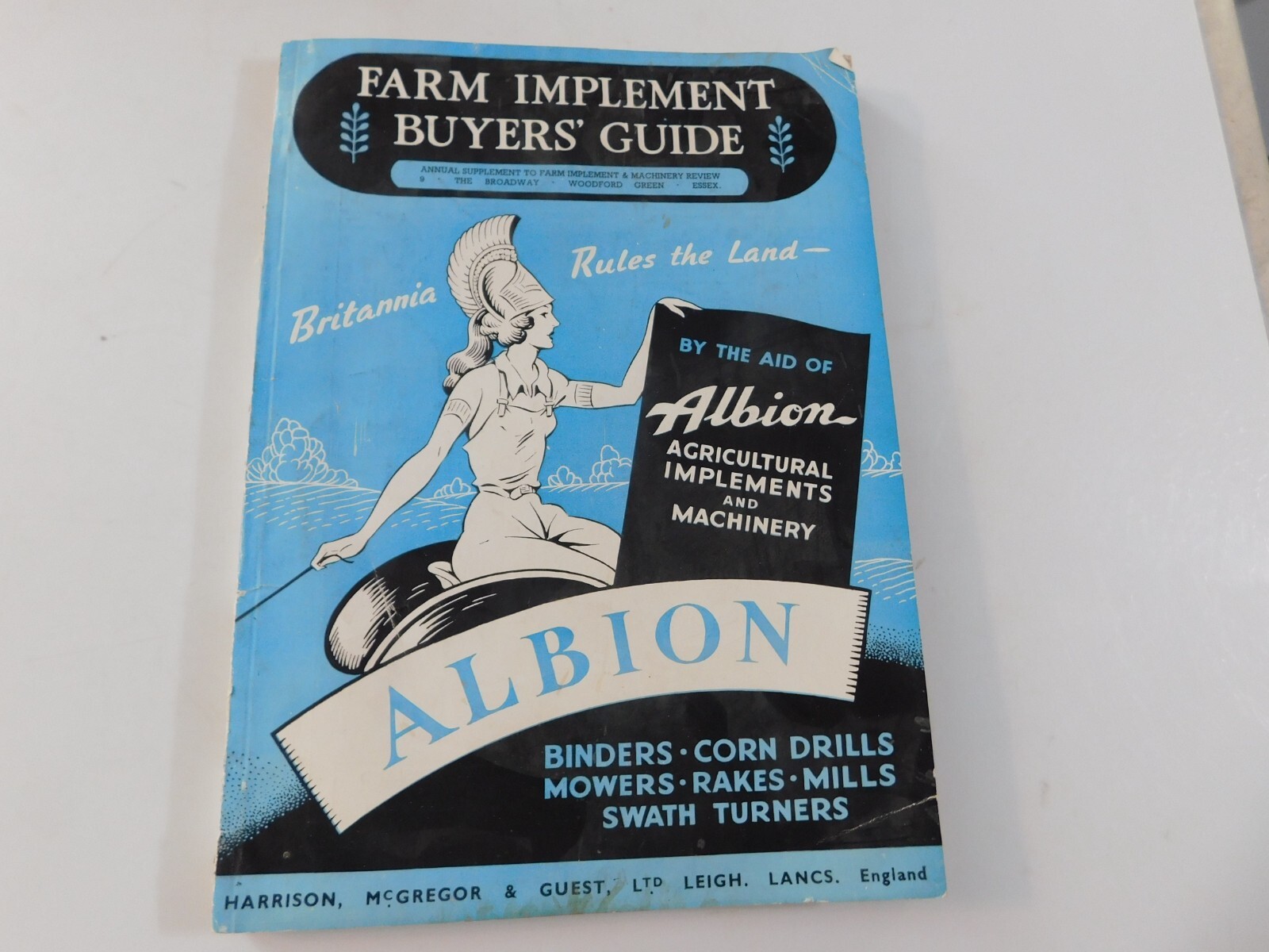 1950 FARM IMPLEMENT BUYER’S GUIDE AGRICULTURAL MOWERS RAKES SWATHERS CORN DRILL