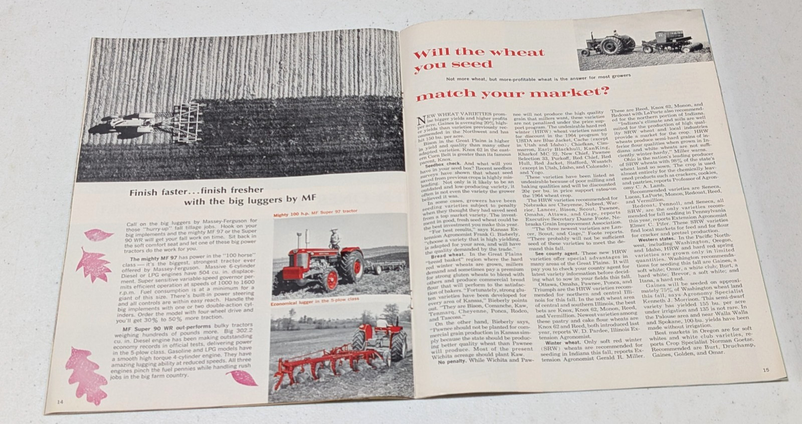 Massey Ferguson Farm Profit Magazine, July-August 1964, 23 pages, Bertrand, Neb.