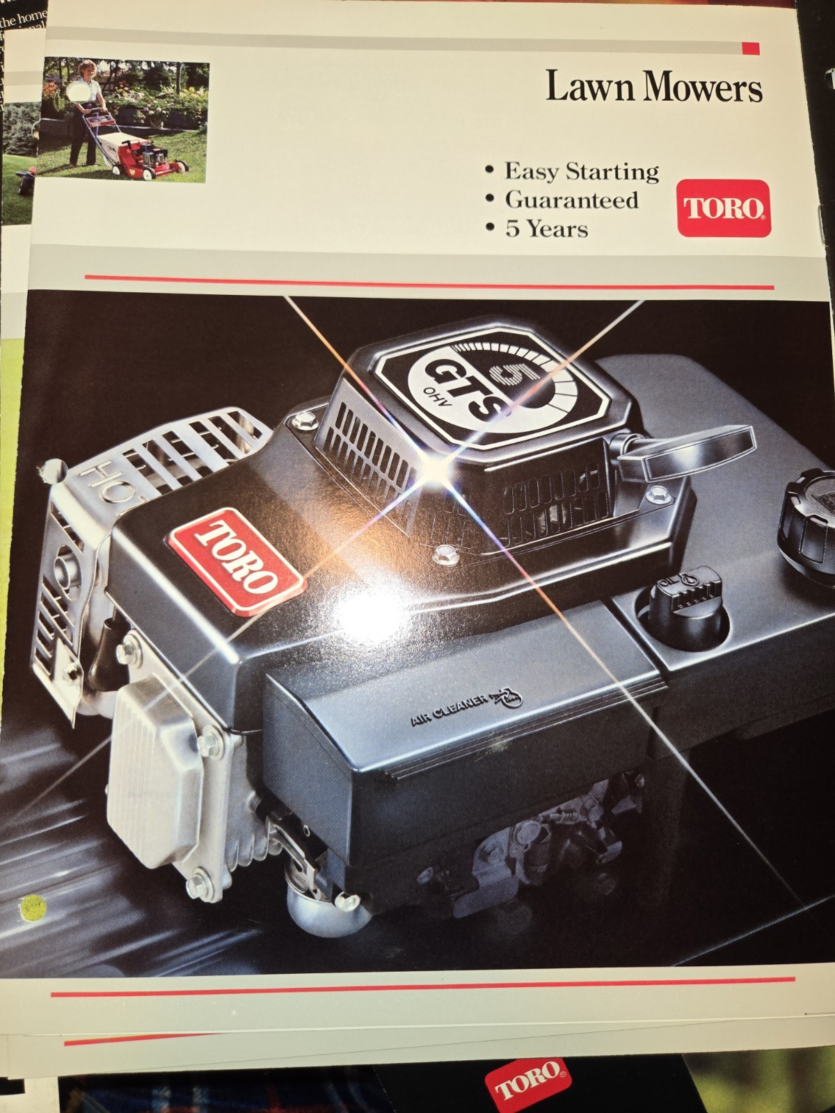 1987 TORO DEALERSHIP ADVERTISING 1987 FULL LINE MOWERS SNOW THROWER TRIMMERS ++