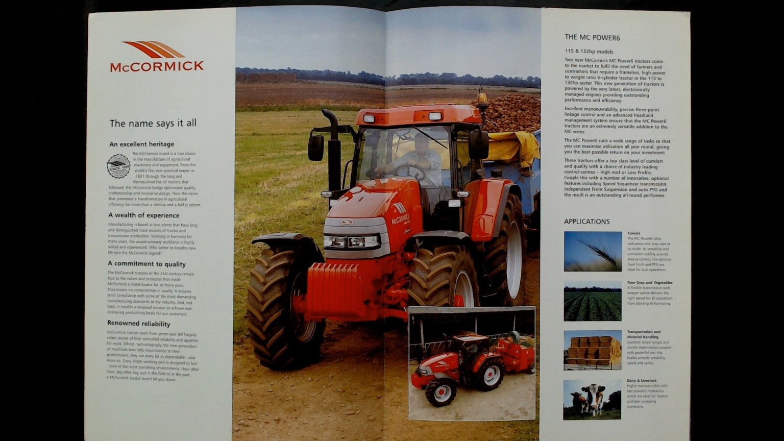 McCormick MC Power6 Brochure 115-132hp Tractor Vintage Agriculture