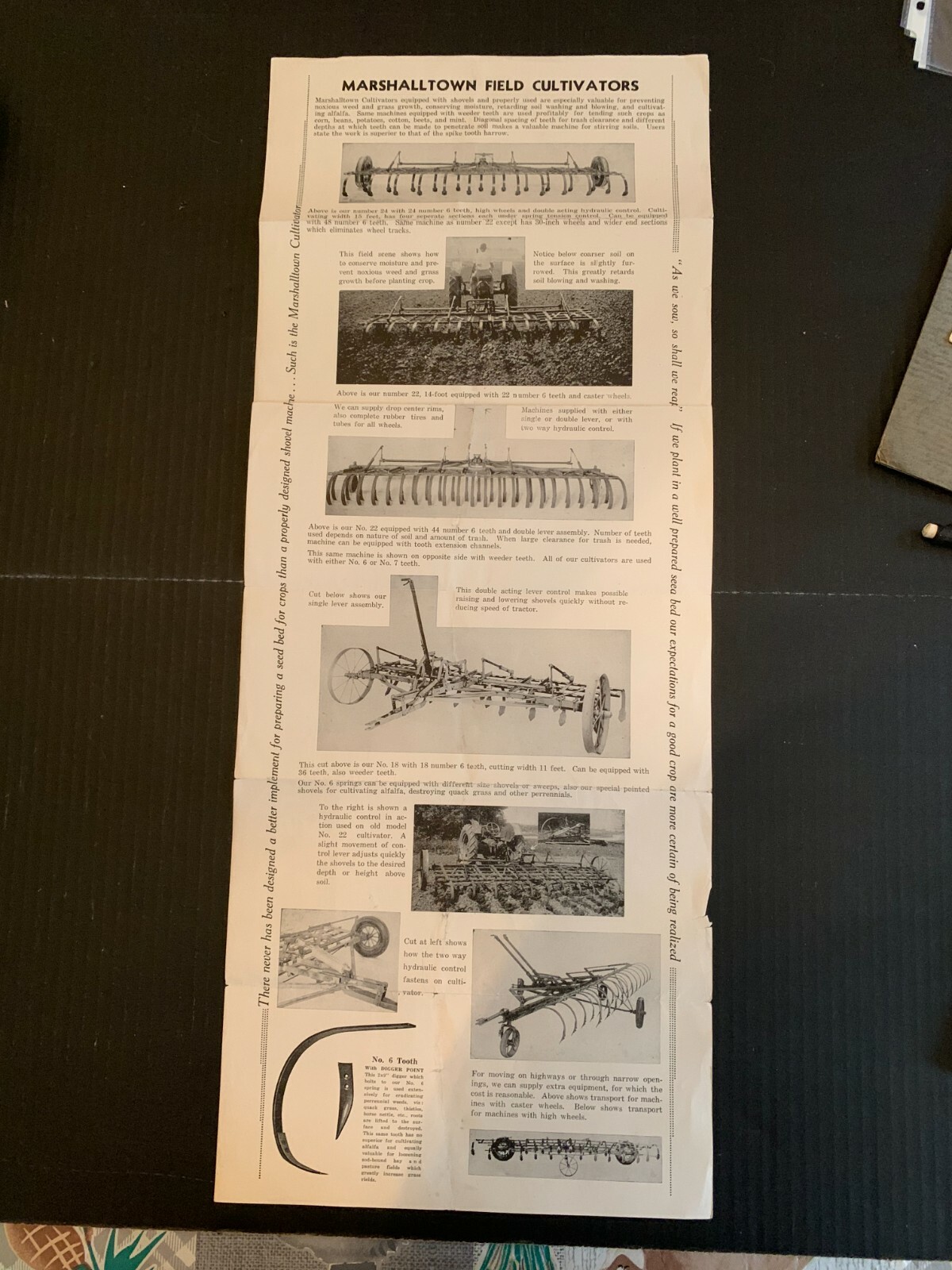 Vintage 1920’s-30’s Farm Machinery Company Marshalltown Iowa Brochure