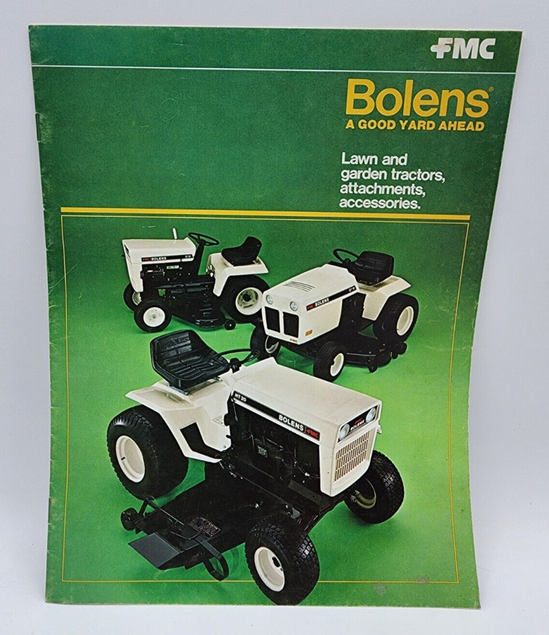 Bolens FMC Lawn Garden Tractors Attachments Sales Salesman Brochure 14pg