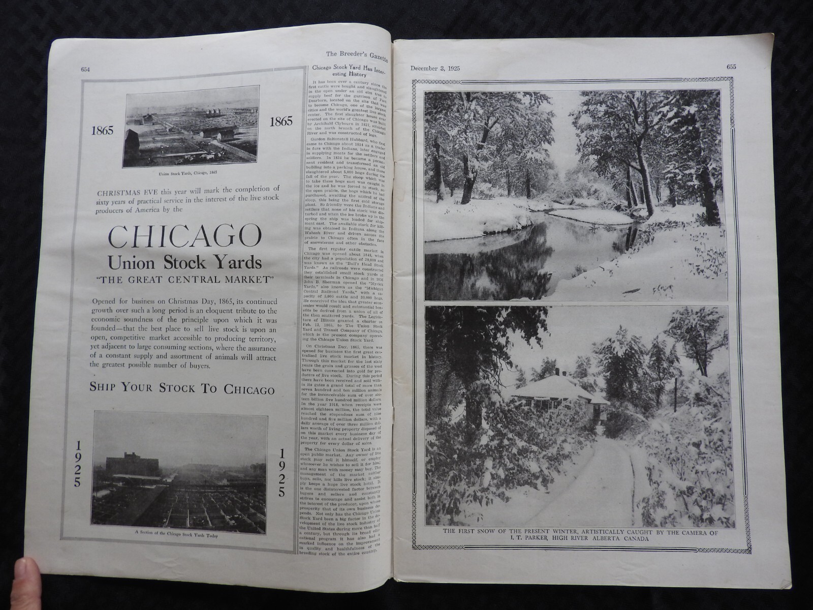 1925 Breeder’s Gazette Magazine – cattle rancher farmer horse show VERY GOOD