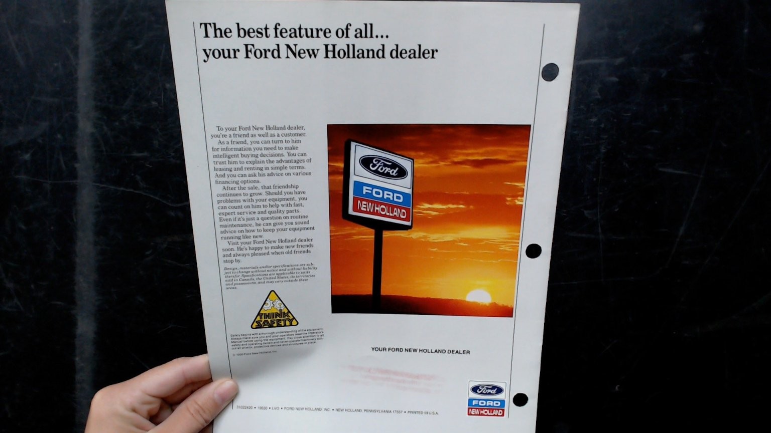 Ford New Holland Commercial Front Mowers Brochure CM224 CM274 Vintage