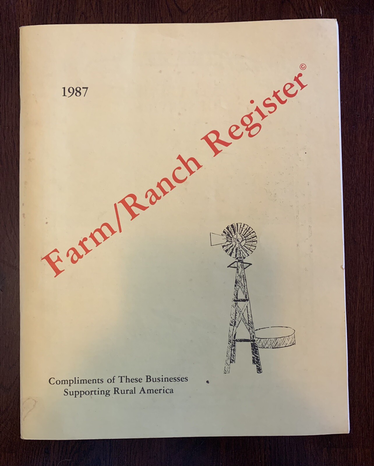 Nebraska Farm/Ranch Register 1987 Advertising Maps Directory