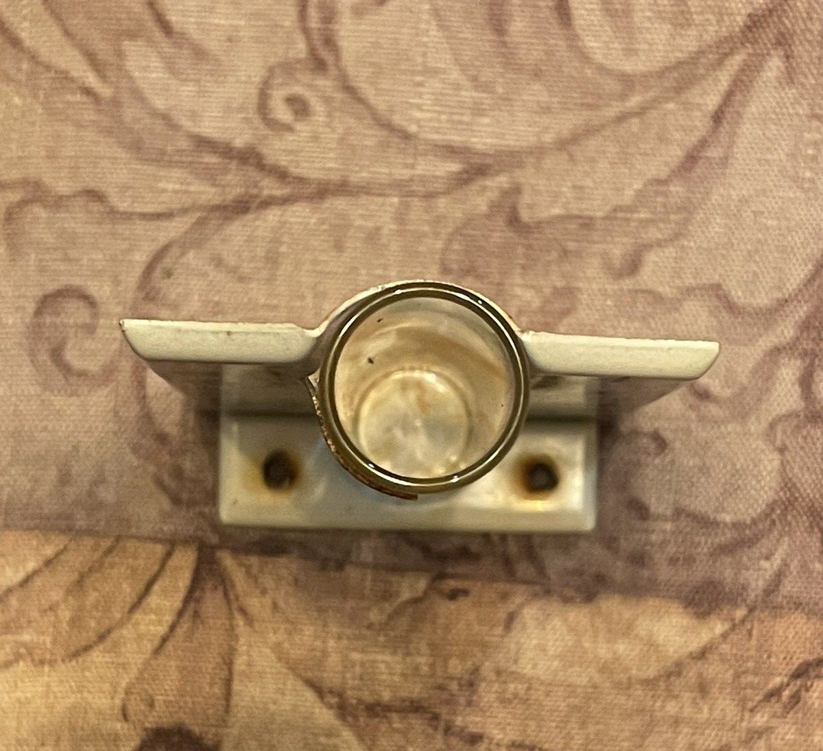 Vintage Rain Gauge Glass Tube Metal Stand FARMER’S CO-OP ELEV. CO Douglas Okla