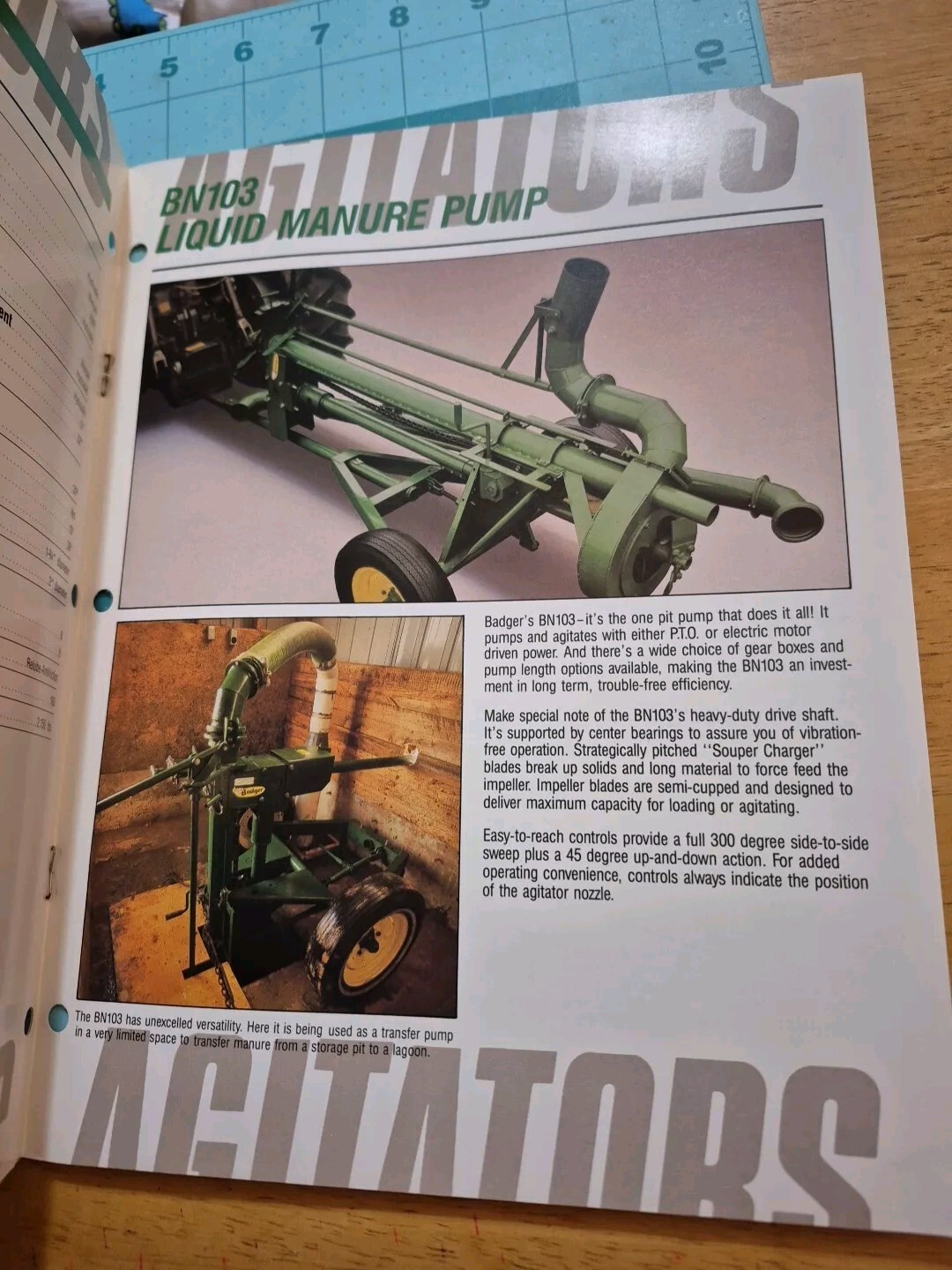 1988 BADGER Agitators Pumps For Basins & Lagoons Brochure