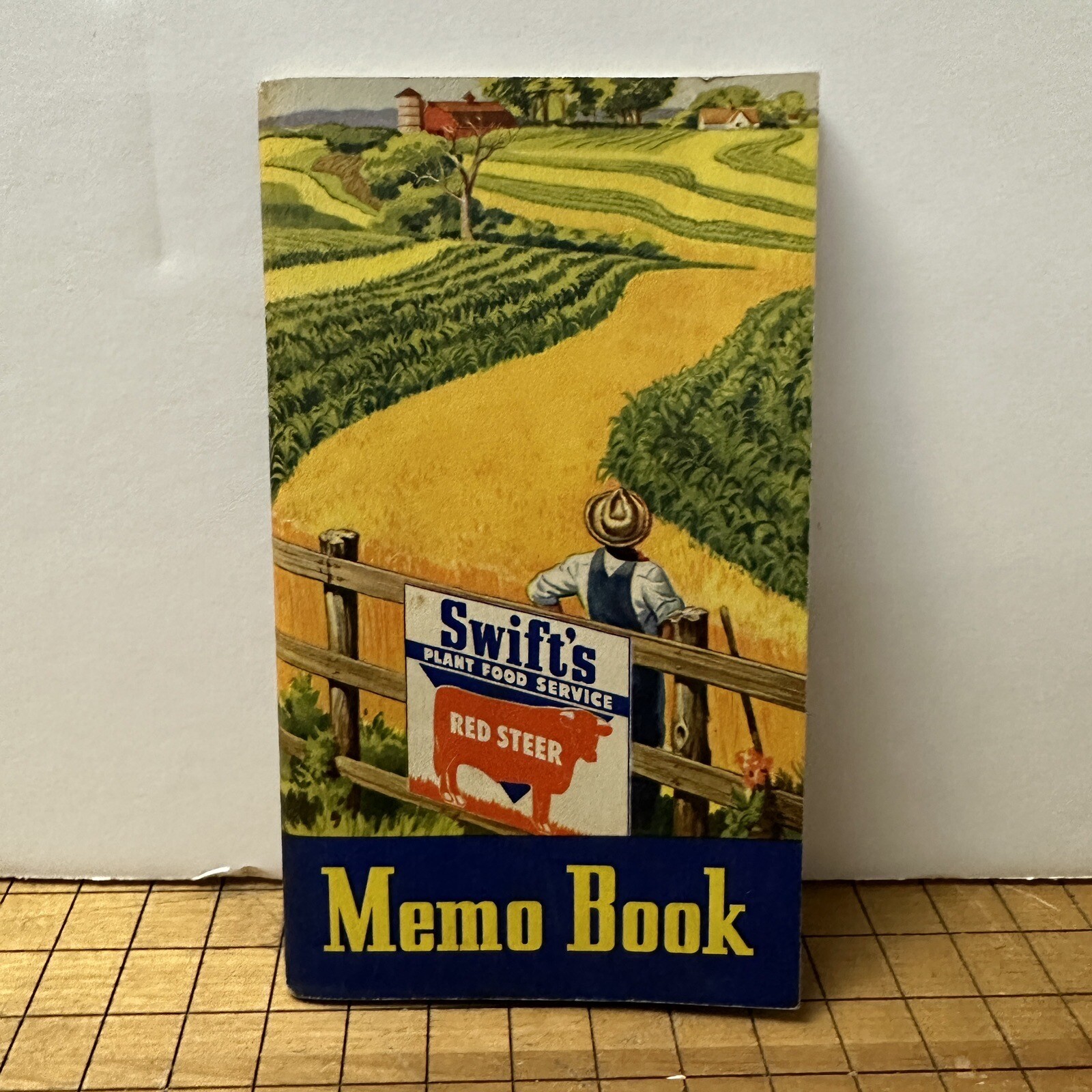 Vintage Advertising Swift’s Plant Food Service Red Steer Memo Book