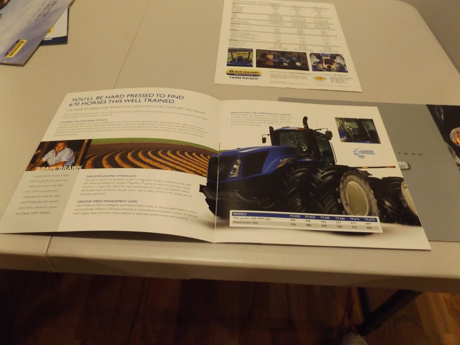 3-pc. NEW HOLLAND T7000 AUTO COMMAND,T4 SERIES, T8- T9 KNOW HOW, BRAIN /BRAWN