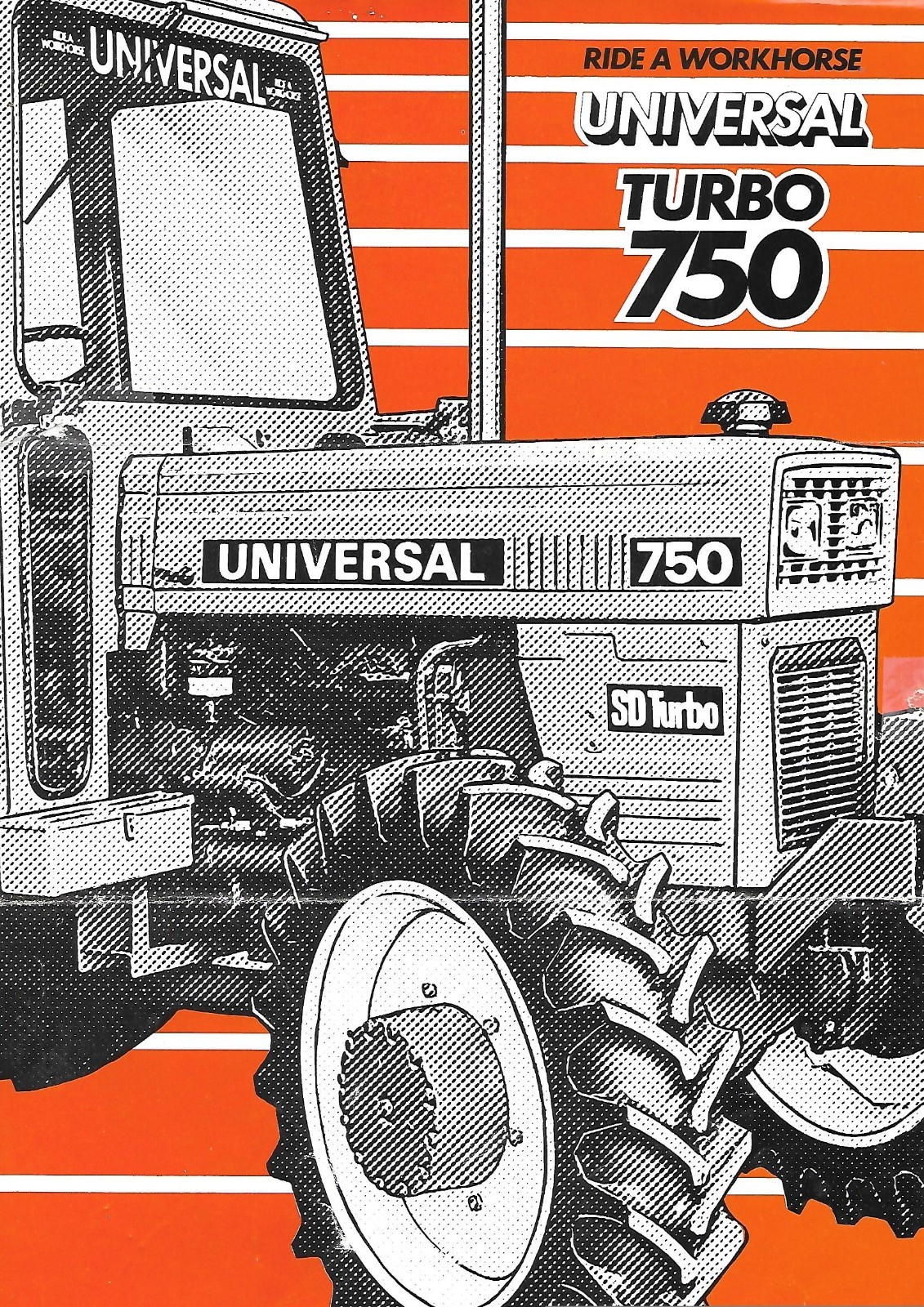 Farm Tractor Data Sheet – Universal – Turbo 750 – Brochure – c1980’s (F9347)