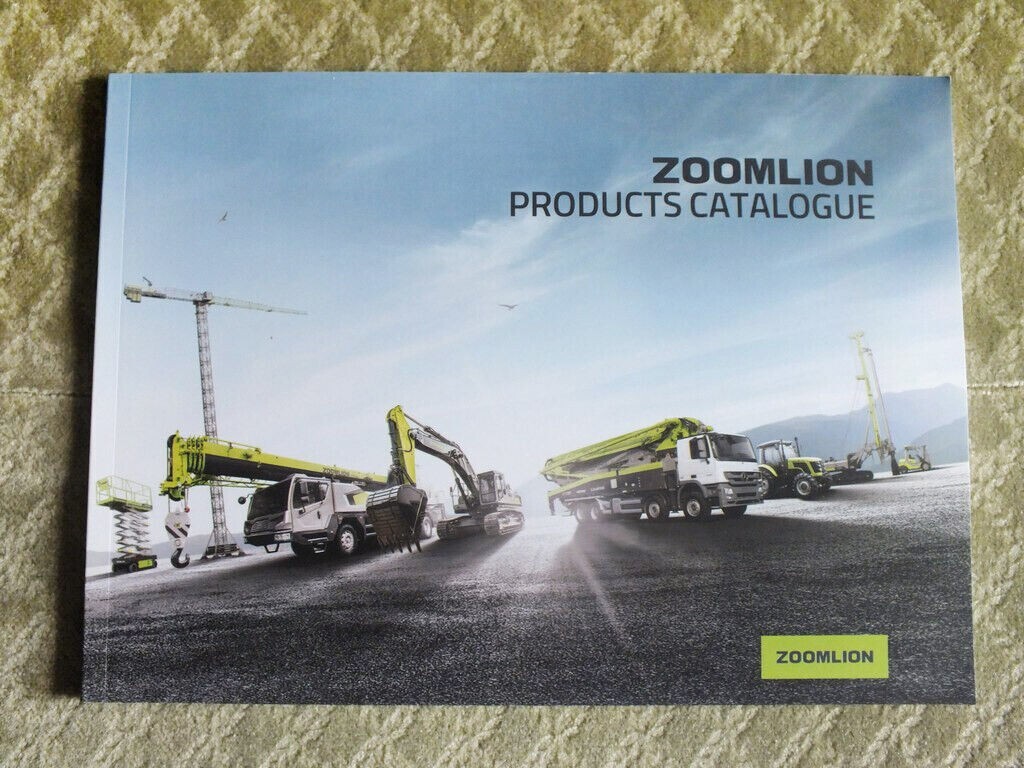 ZOOMLION Full Product Catalog Excavators Buldozers Cranes Tractors Brochure 2018