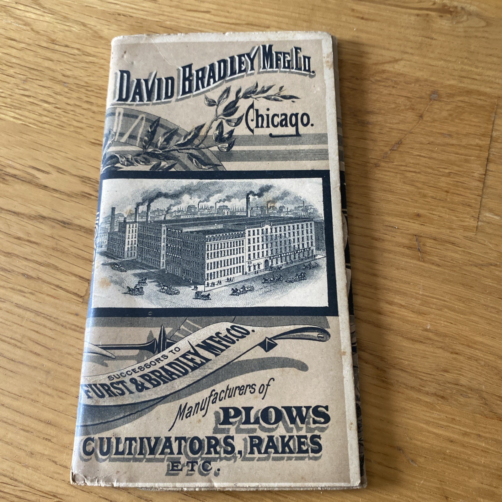 David Bradley MFG. Co Pocket Ledger 1890 Plows Cultivators Rakes Successors