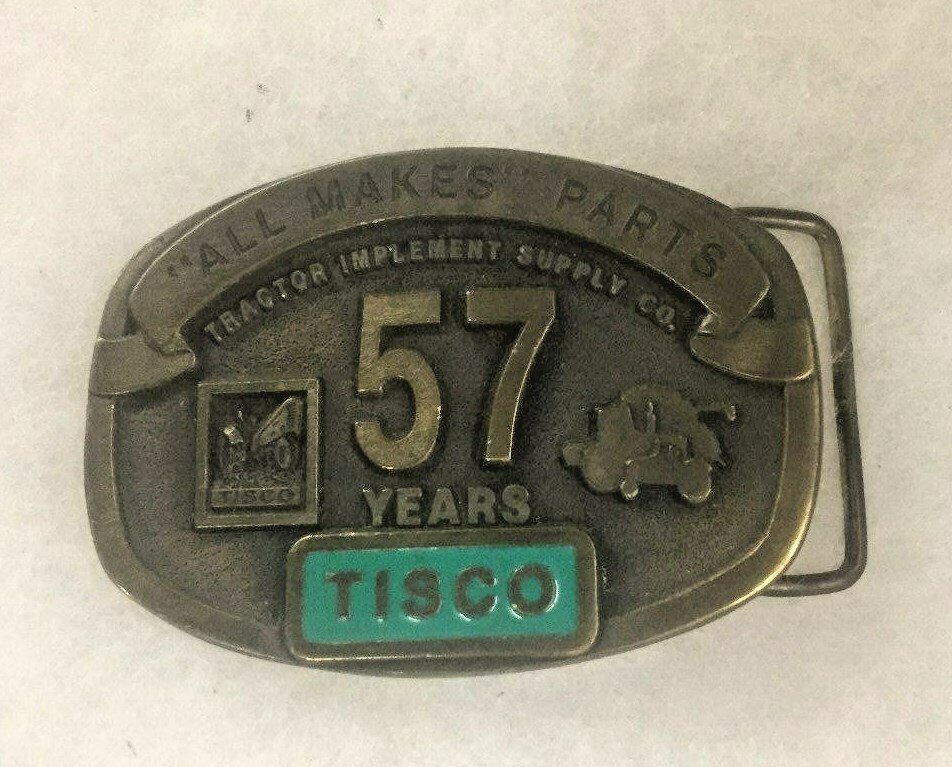 TISCO Tractor Implement Supply Co. 57 Years Belt Buckle Limited Ed 1937-1994