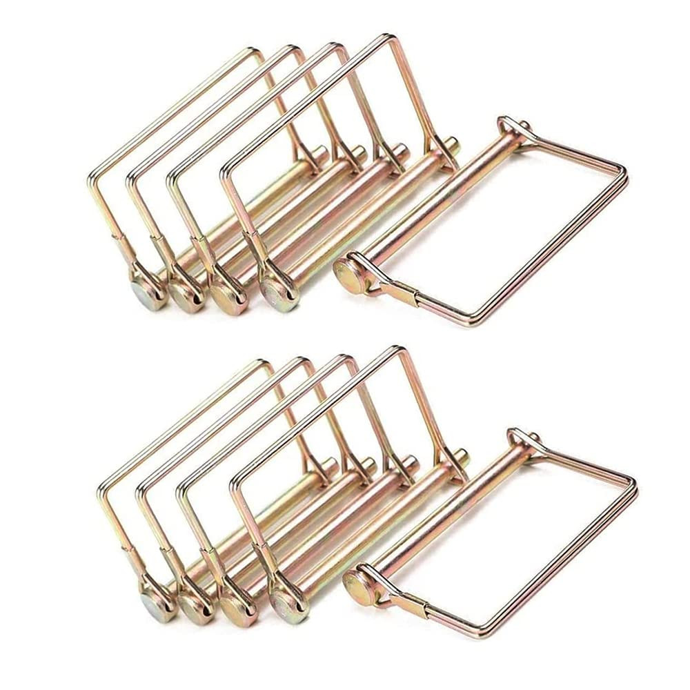 10 Pcs Trailer Coupler Pin 1/4 Inch Diameter 4Inch Long