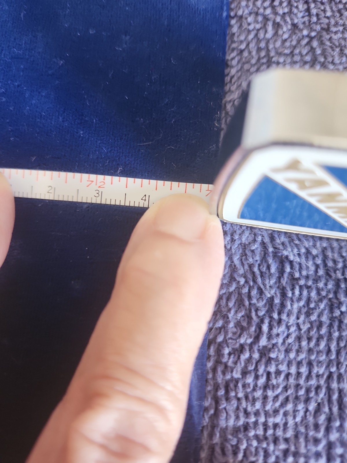 “YANMAR” PROMO;ADVERTISING MINI POCKET TAPE MEASURE; CM & NUMERIC MEASUREMENTS