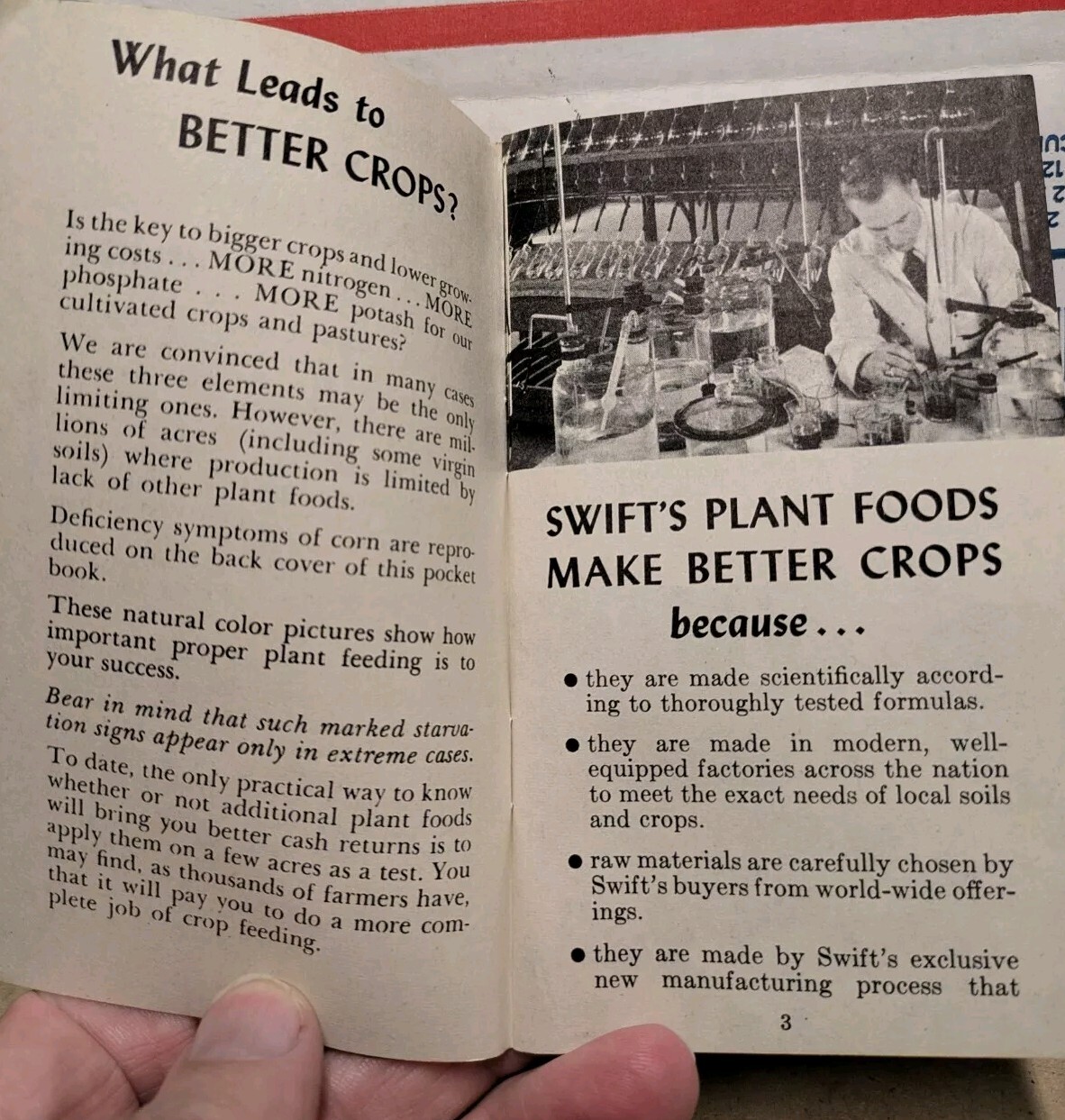 1954-1955 Swift’s Plant Food Service Red Steer Memo Book Vigoro Brimm Gold Bear