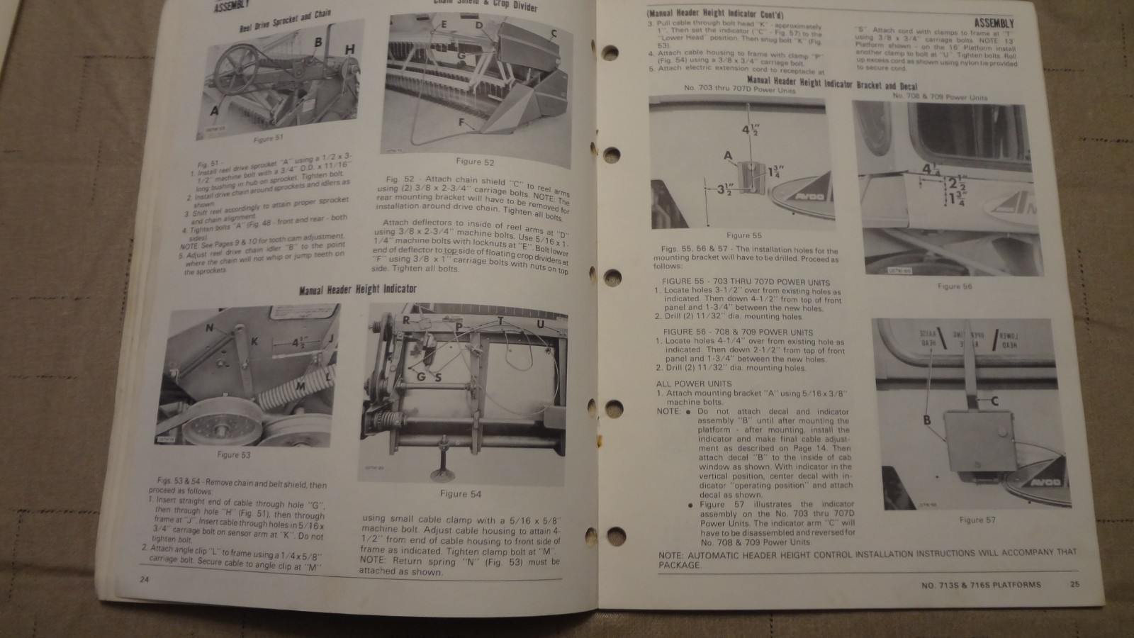 New Idea 713S 716S Grain Head Operator’s Manual US-191