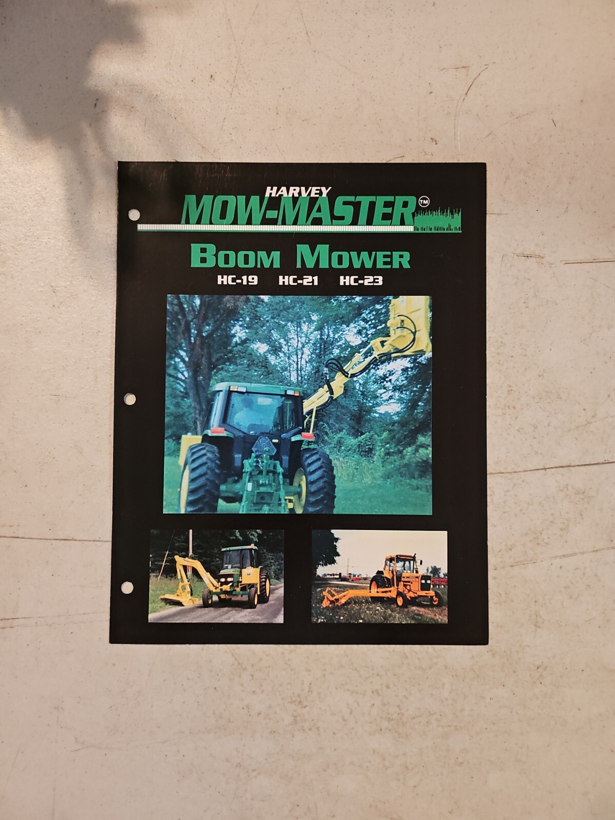 VINTAGE HARVEY Mow-Master Boom Mower HC-19 HC-20 HC-23 Sales Brochure