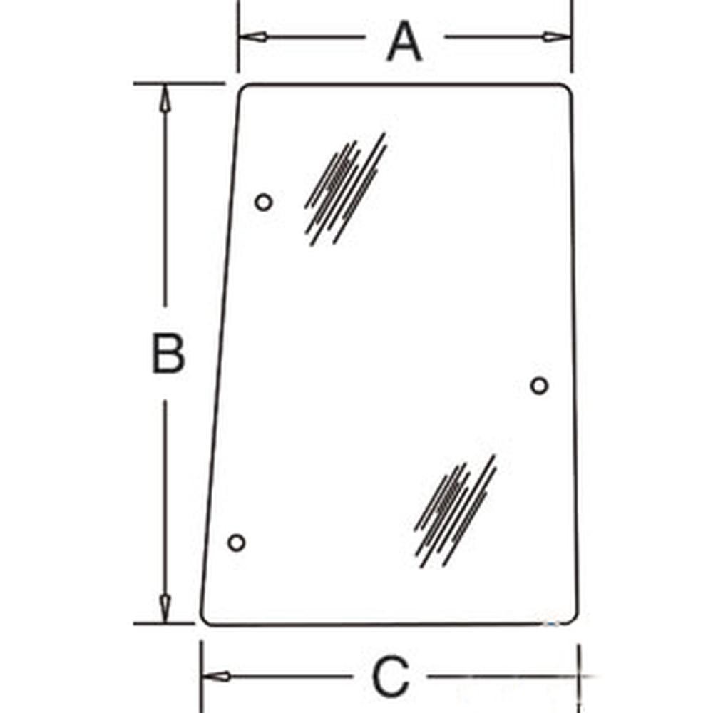 Glass 192002A3 Fits Case MX100 MX100C MX110 MX120 MX135 MX150 MX170 MX80C MX90C