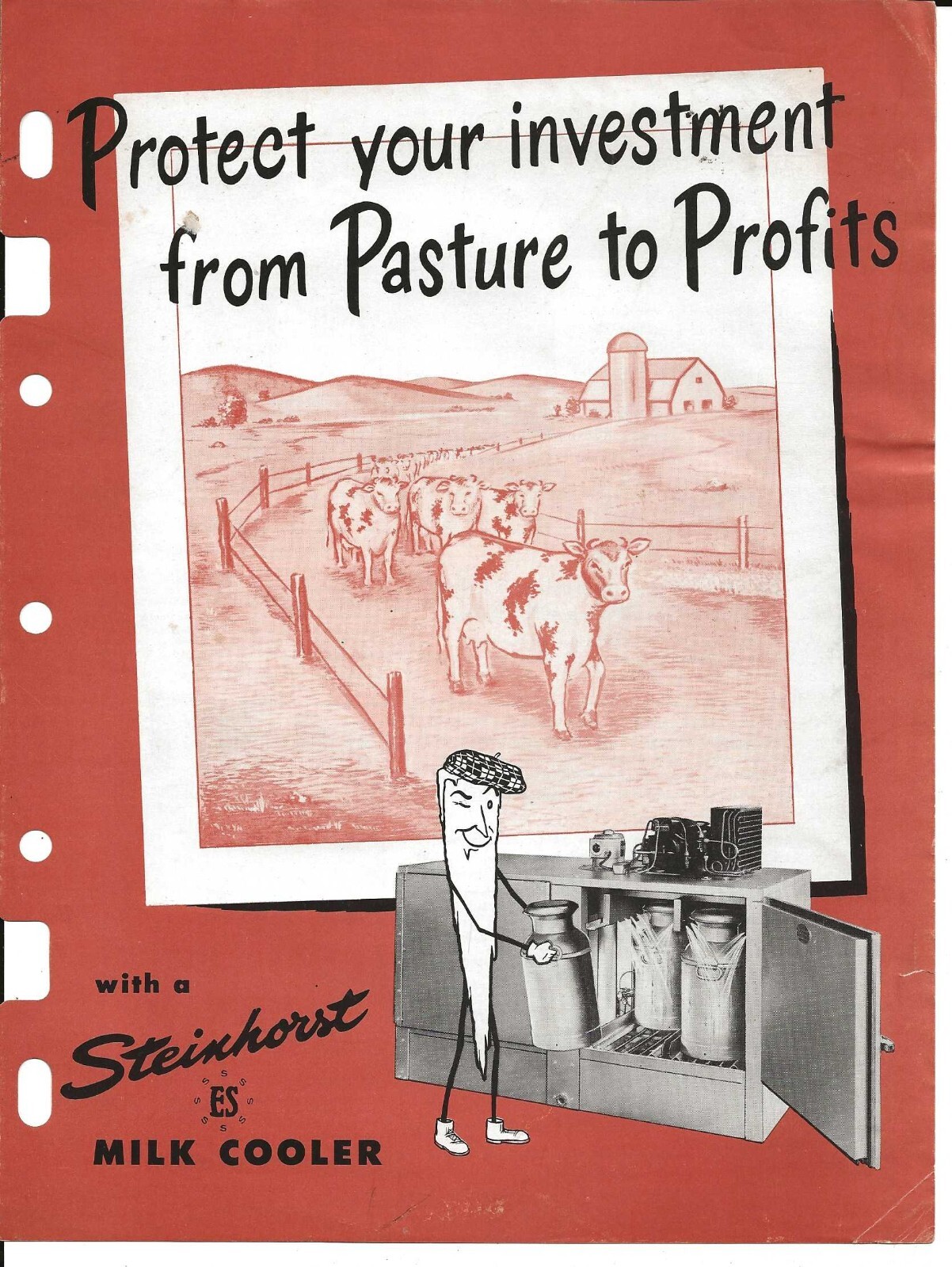 Steinhorst Milk Cooler Freezer Adv Folder~Utica NY circa 1950’s VG