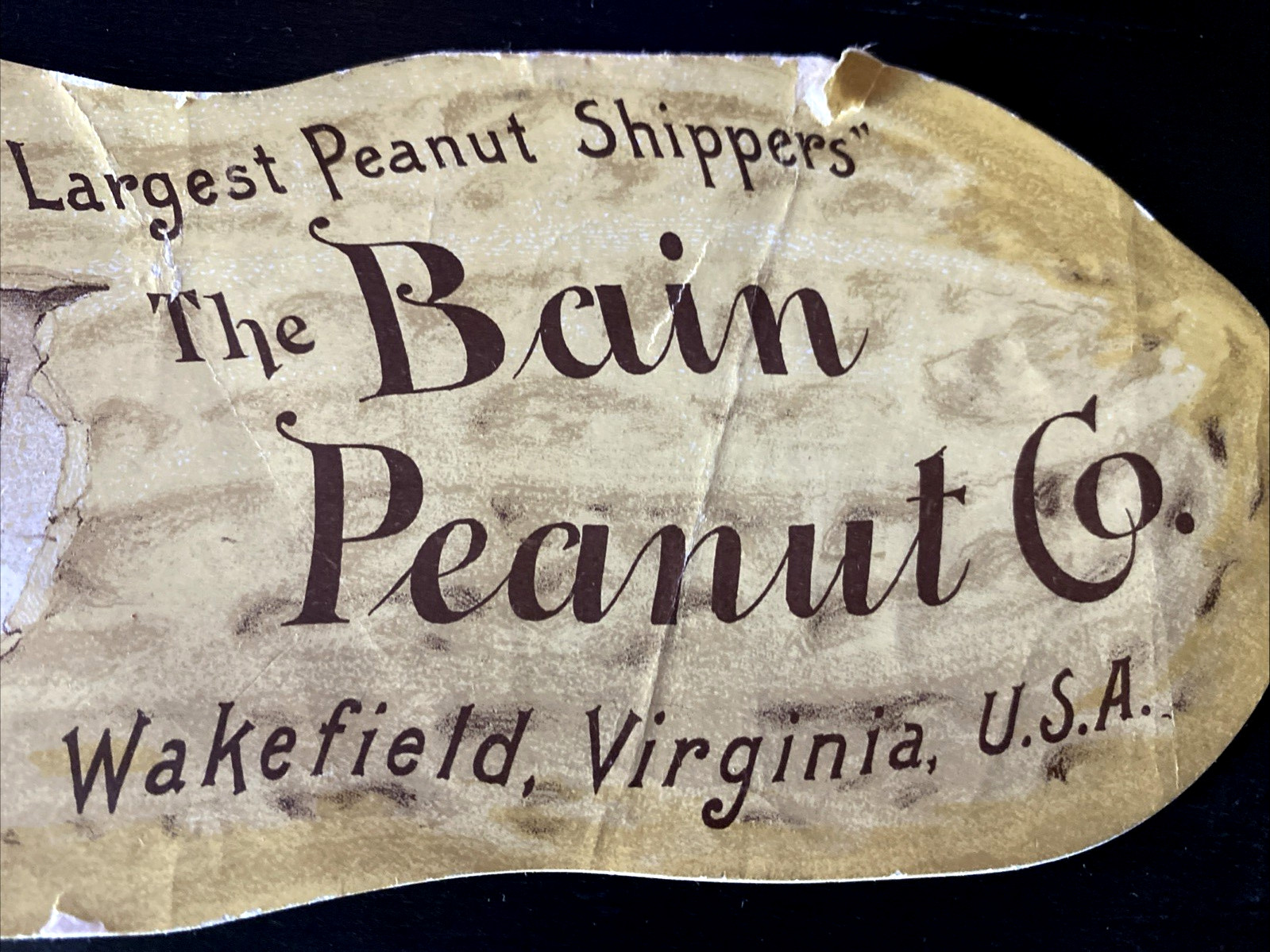 Rare 1904 The Bain Peanut Company Wakefield Virginia Advertising Brochure 8″x3″
