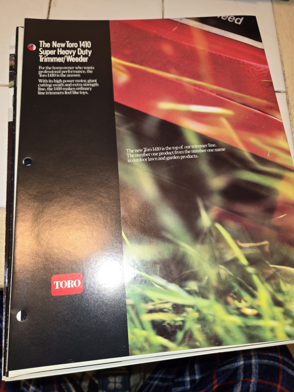 1987 TORO DEALERSHIP ADVERTISING 1987 FULL LINE MOWERS SNOW THROWER TRIMMERS ++