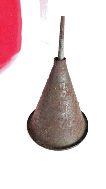 Vintage Pratt’s Animal Regulator Advertising Funnel w Dispensing Can