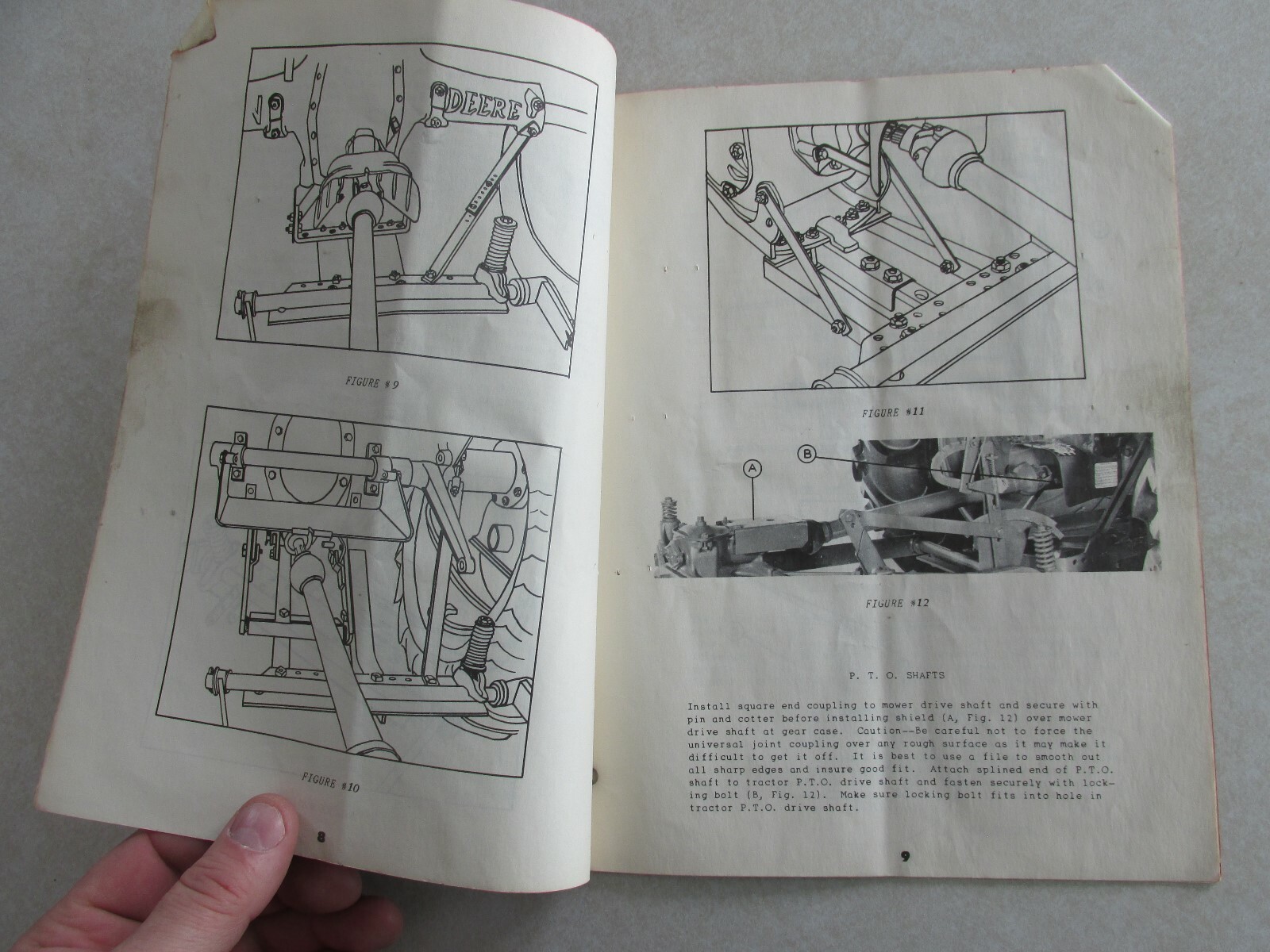 MBF58 Farm Manual Oliver 22-8 Mower operating instructions setting up