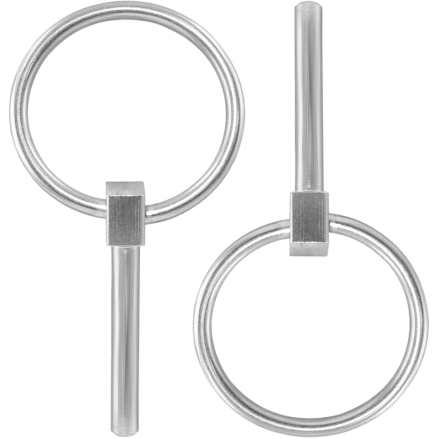 2 Pcs Heavy Duty Lynch Pin, Stainless Steel 3/16″ X 1-1/4″ Linch Pin with Ring f