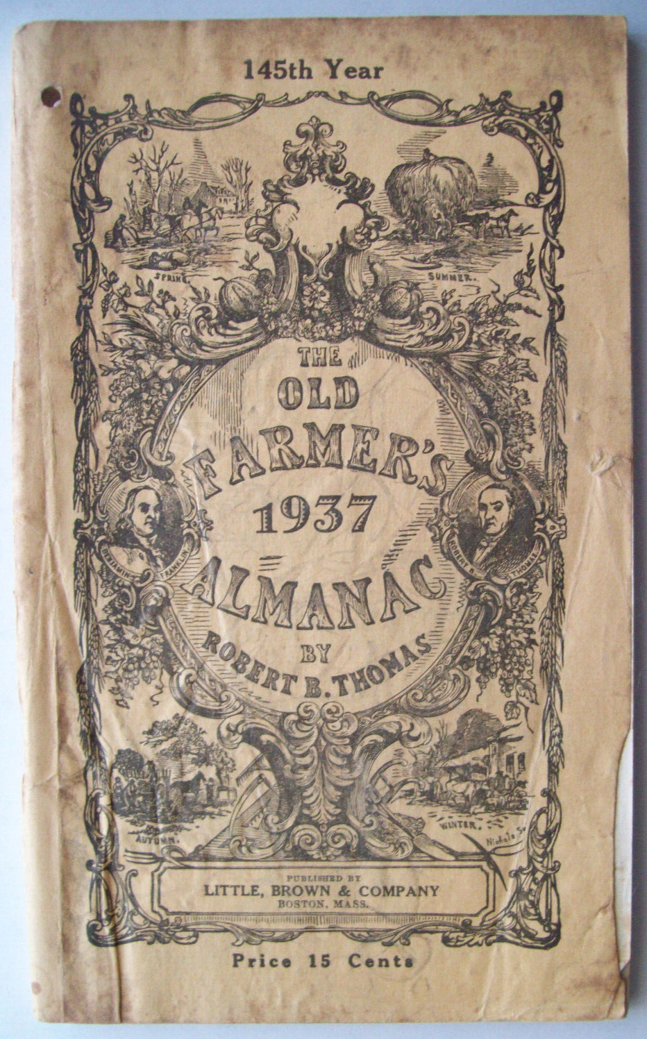 4 Old Farmer’s Almanacs 1918, ’24, ’29, ’37