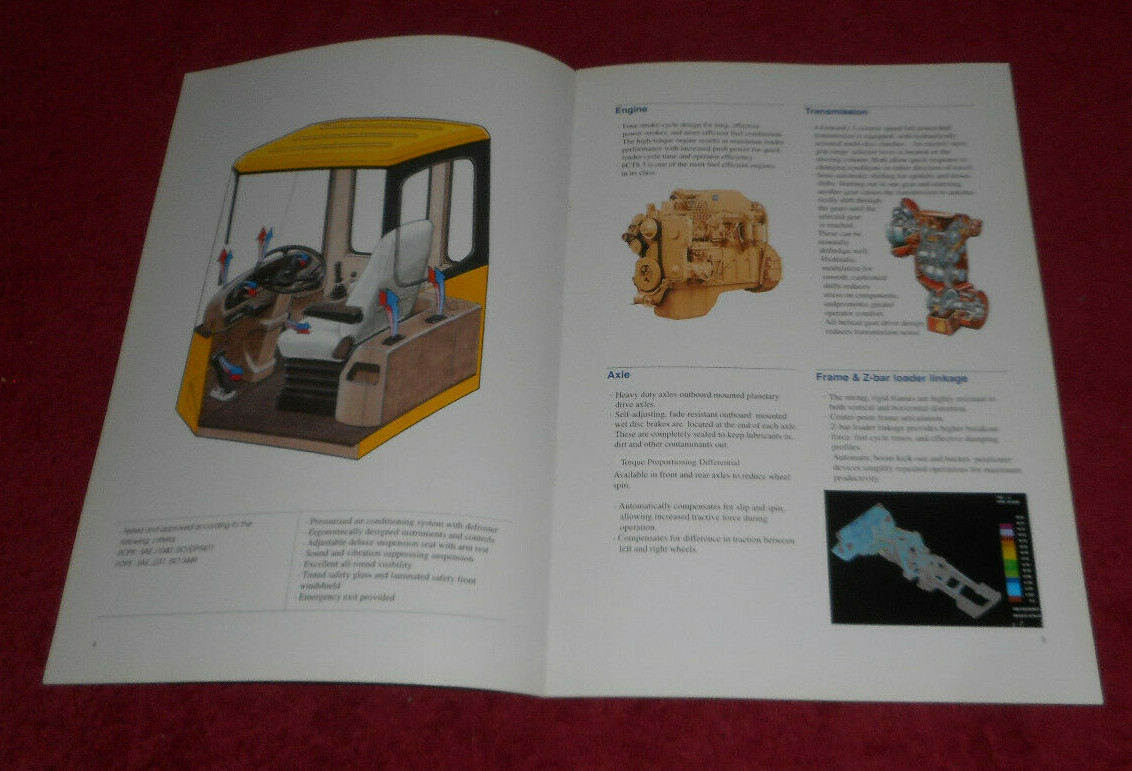 1995 Hyundai HL760 Wheel Loader Construction Machinery Advertising Brochure