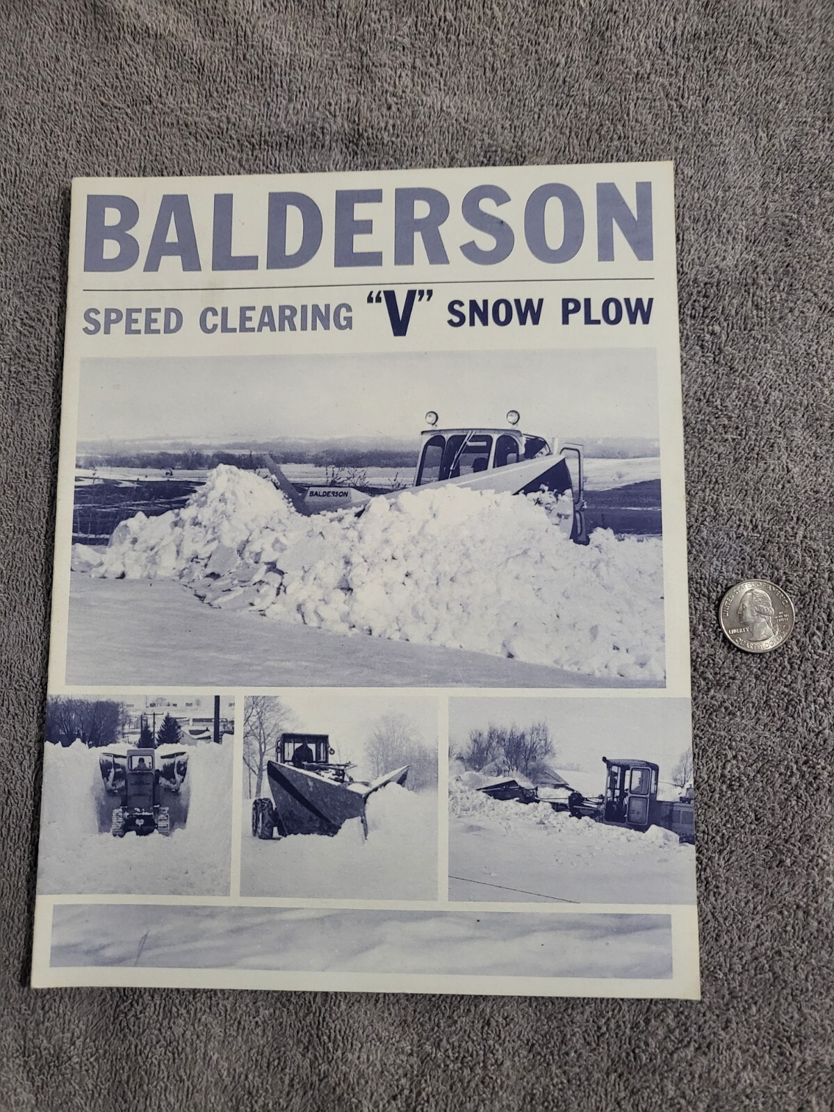 1965 Balderson V Snow Plow Blades Attachments Tractor Construction Grader Dozer