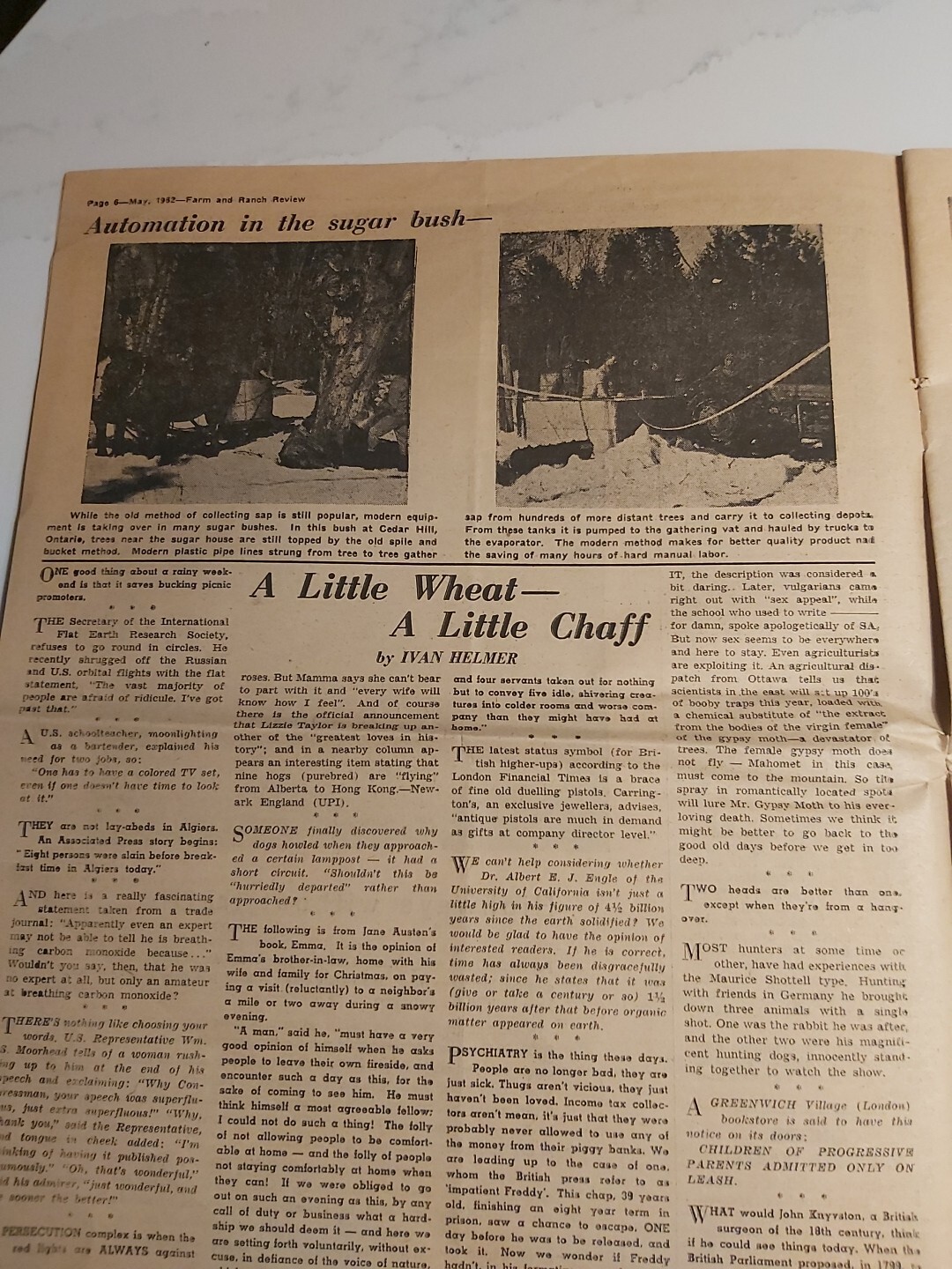 Farm And Ranch Review Newspaper May 1962 Calgary Alberta Stampede Ad