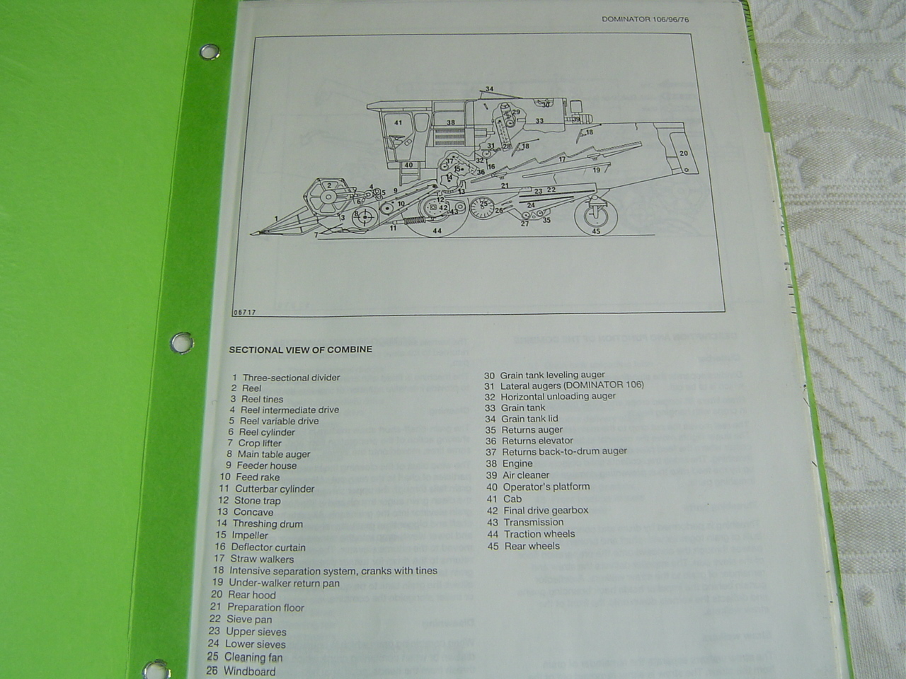 CLAAS dominator combines mercedes engine service training manual