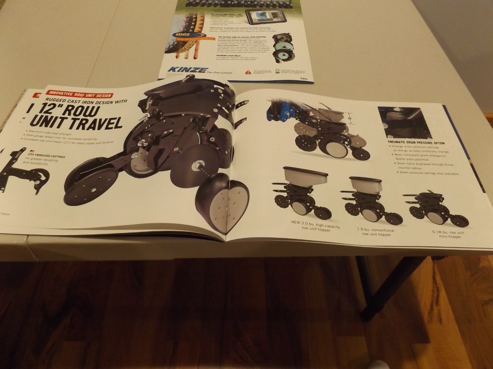 2-pc. KINZE 4900 & 3660 TWIN-LINE PLANTERS , LIT # TA 1.16.14/5K, 3660