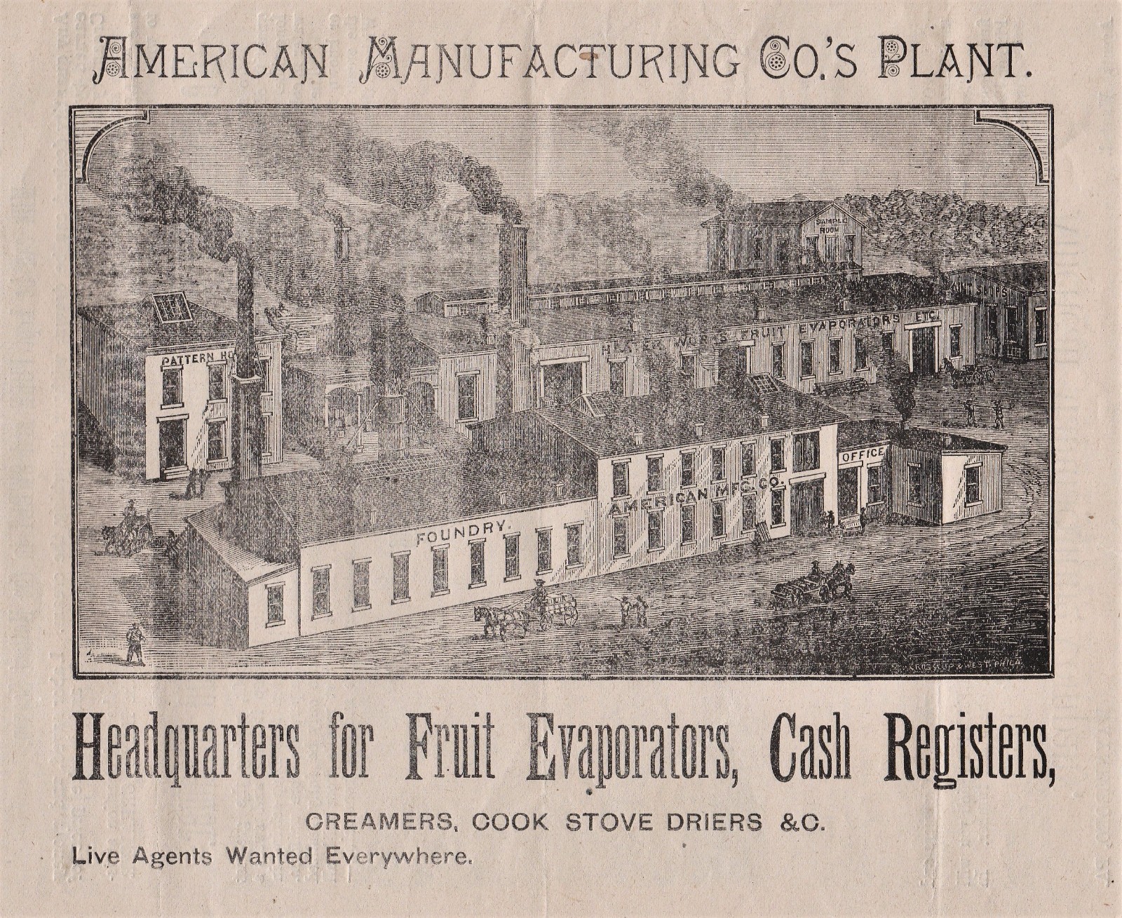 RARE Advertising Catalog / Flyer Hays Farmers Cabinet Creamer 1880 Waynesboro PA