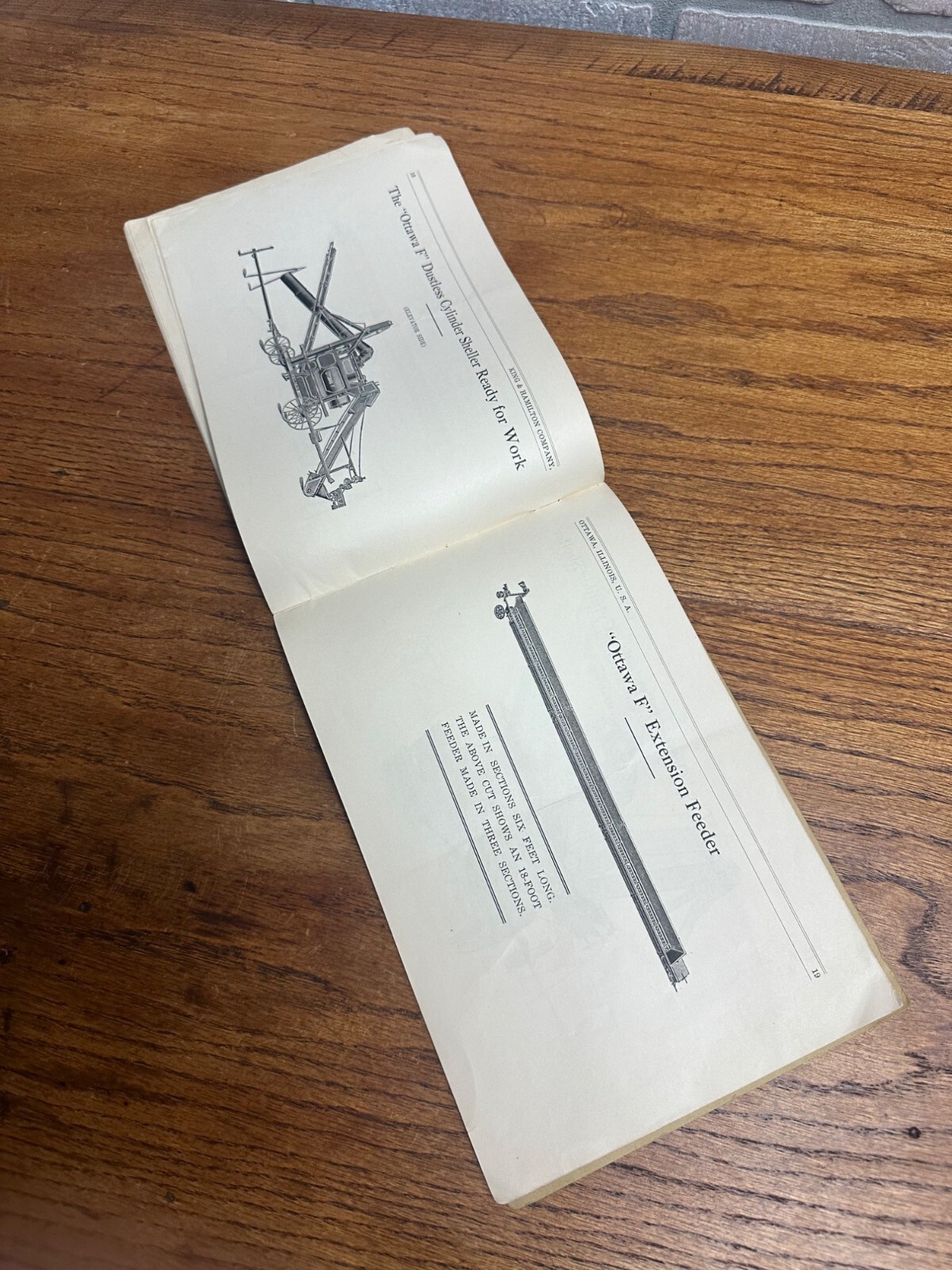 1910’s Ottawa Corn Shellers Catalog King & Hamilton Company Ottawa Illinois
