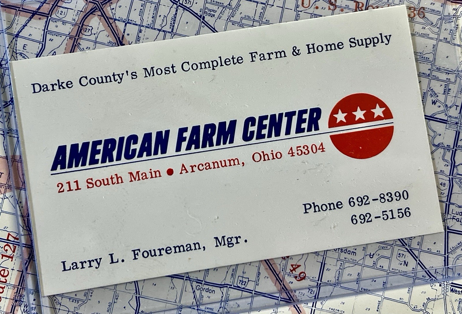 VINTAGE 1970’s ARCANUM HARDWARE AMERICAN FARM STORE BOOK LARRY FOURMAN MGR OHIO