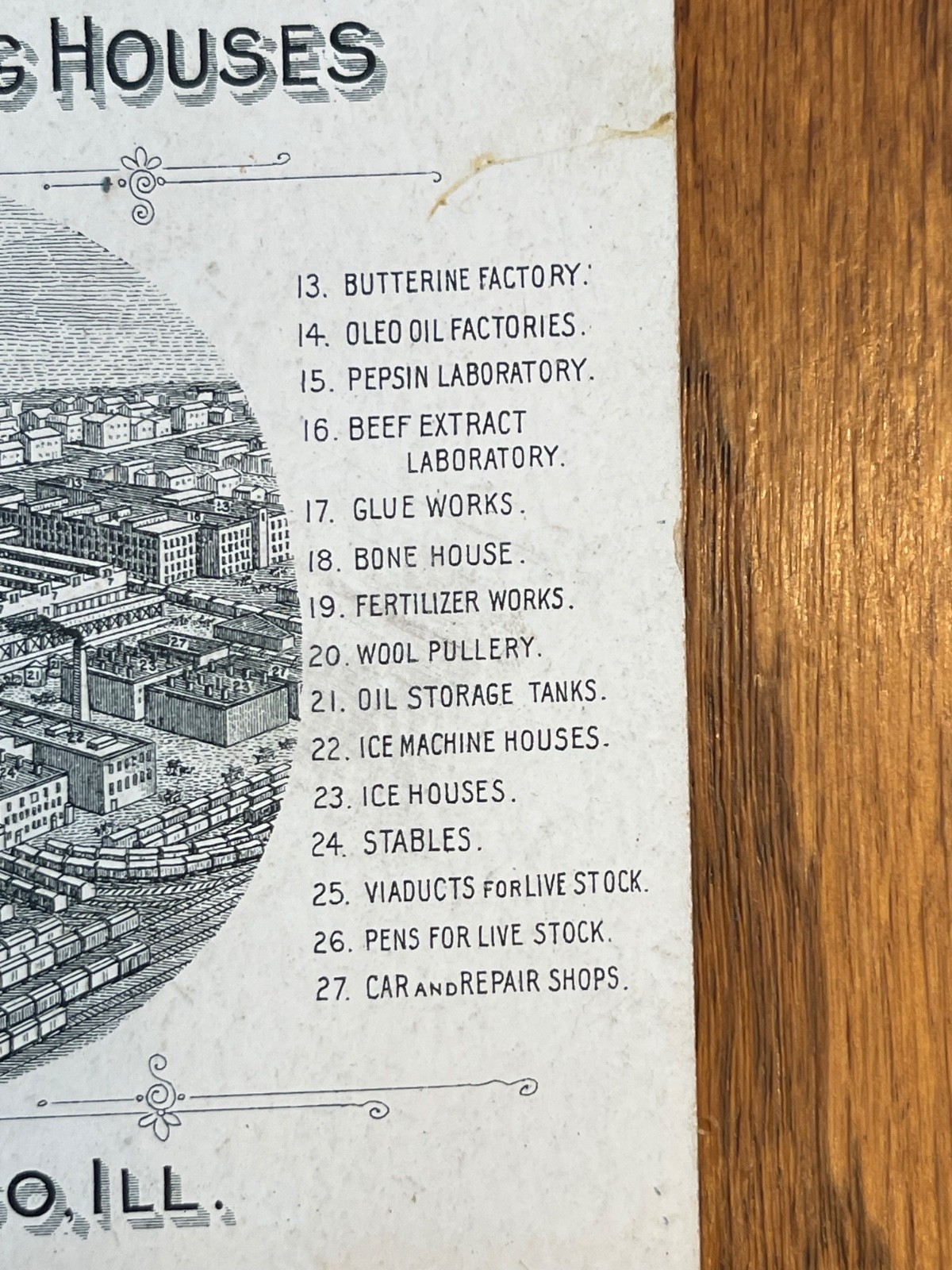 Swift’s Jersey Butterine 1880s Advertising Card, Union Stock Yards, Chicago
