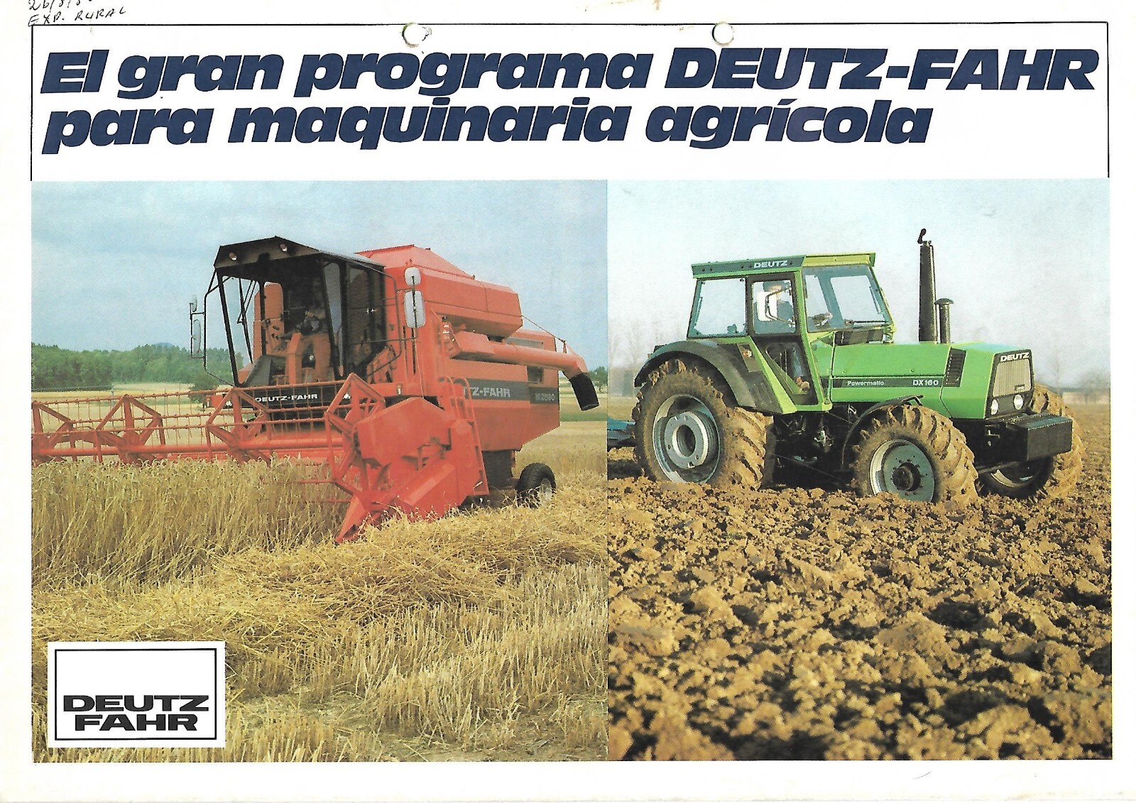 Farm Tractor Brochure – Deutz-Fahr – Product Line – c1980 SPANISH lang (F9037)