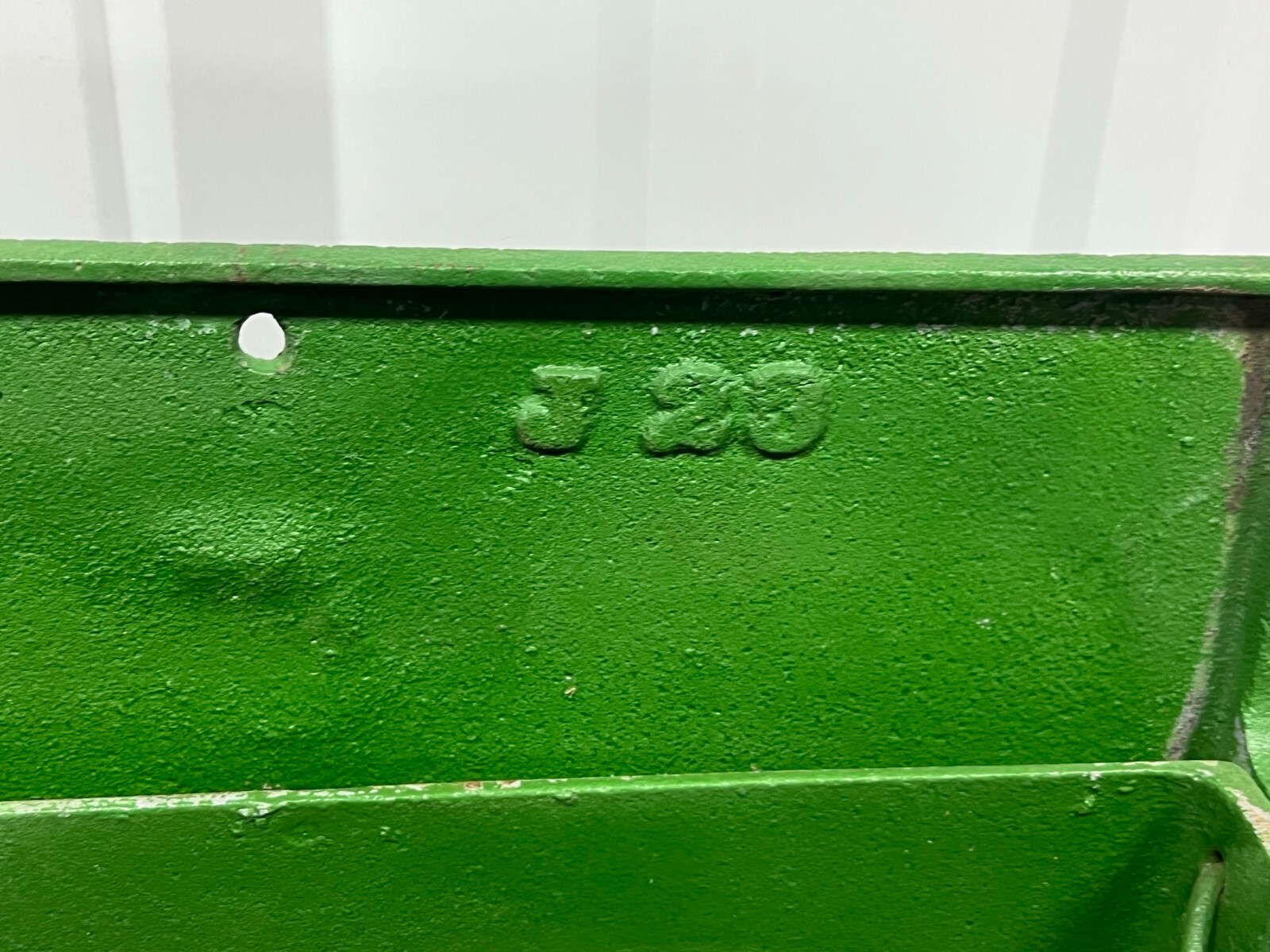 Vintage PLANO Mfg Cast Iron TOOLBOX Old Original Chicago IHC
